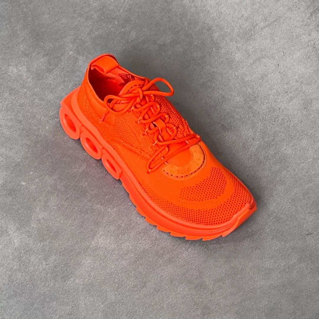 Salvatore Ferragamo Salvatore Ferragamo Leather Orange Lowtop Sneakers 9 Men Size US 9 / EU 42 - 3 Thumbnail