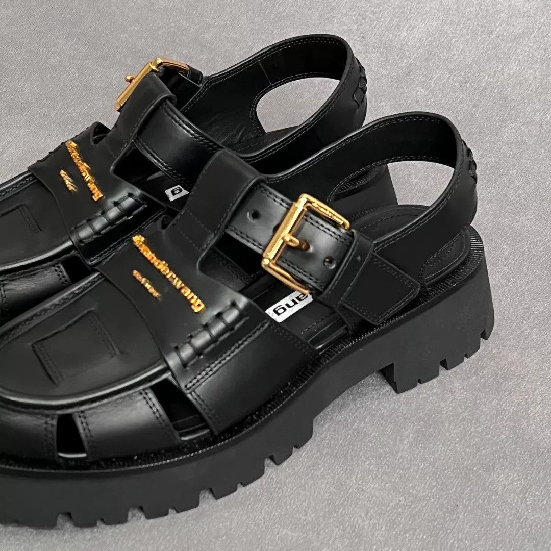 Alexander Wang Alexander Wang Leather Black Sandals us_9 Women Size US 9 / IT 39 - 3 Thumbnail