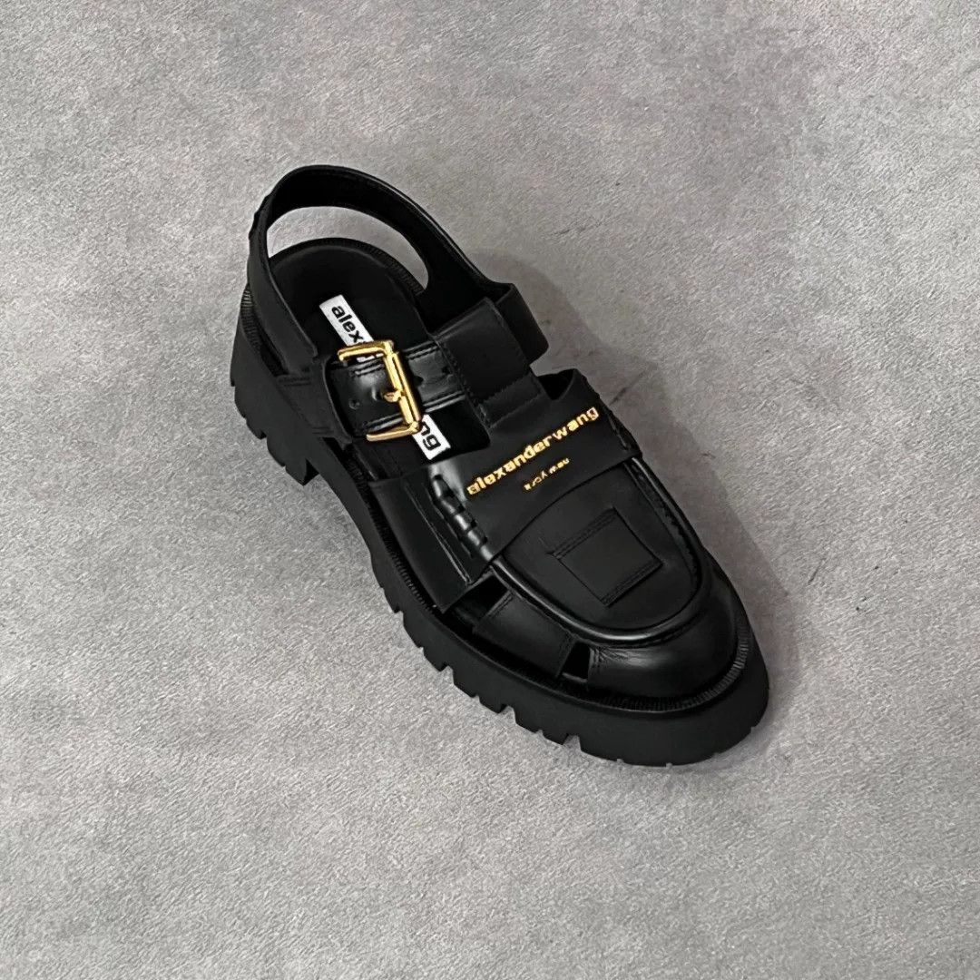 Alexander Wang Alexander Wang Leather Black Sandals us_9 Women Size US 9 / IT 39 - 5 Thumbnail