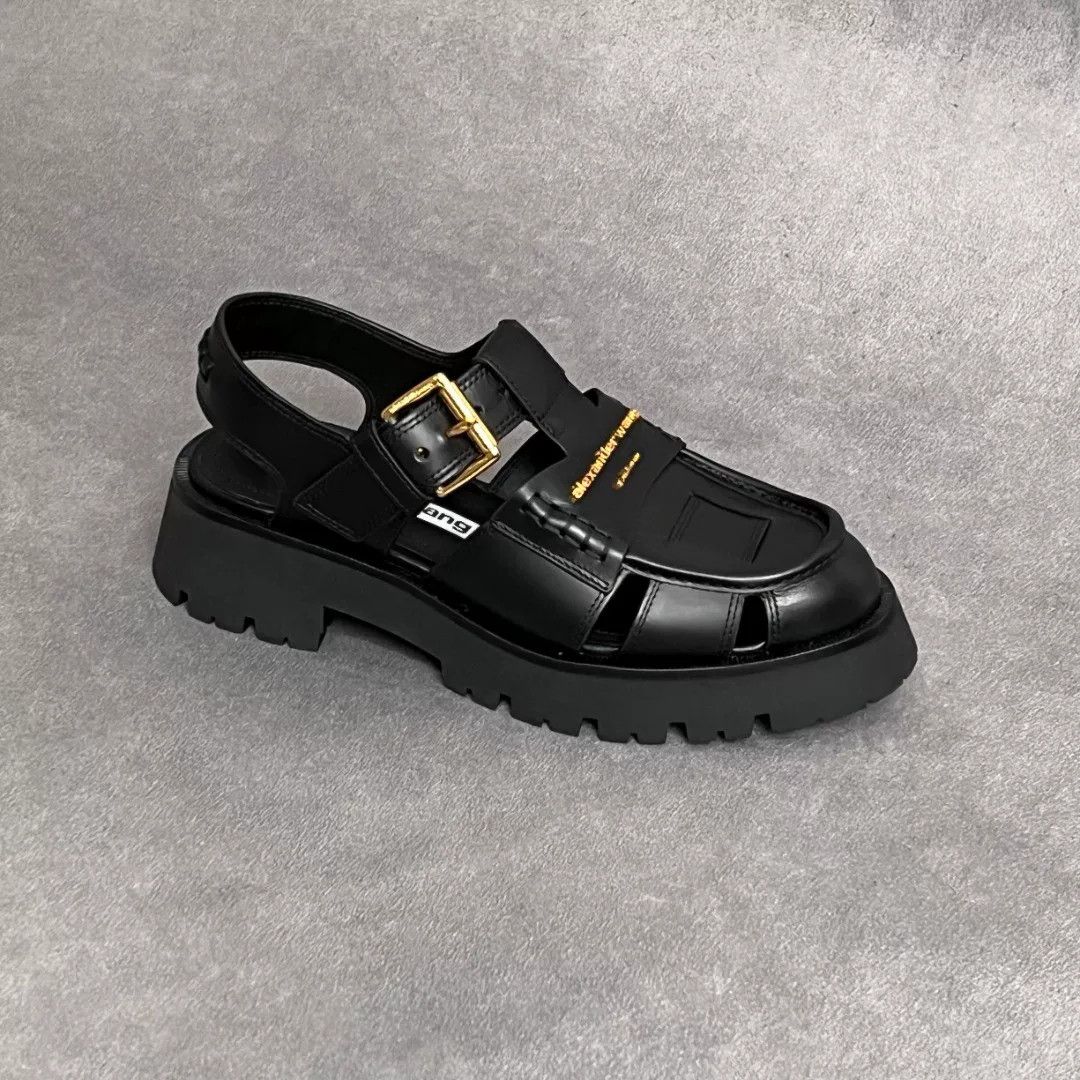 Alexander Wang Alexander Wang Leather Black Sandals us_9 Women Size US 9 / IT 39 - 4 Thumbnail