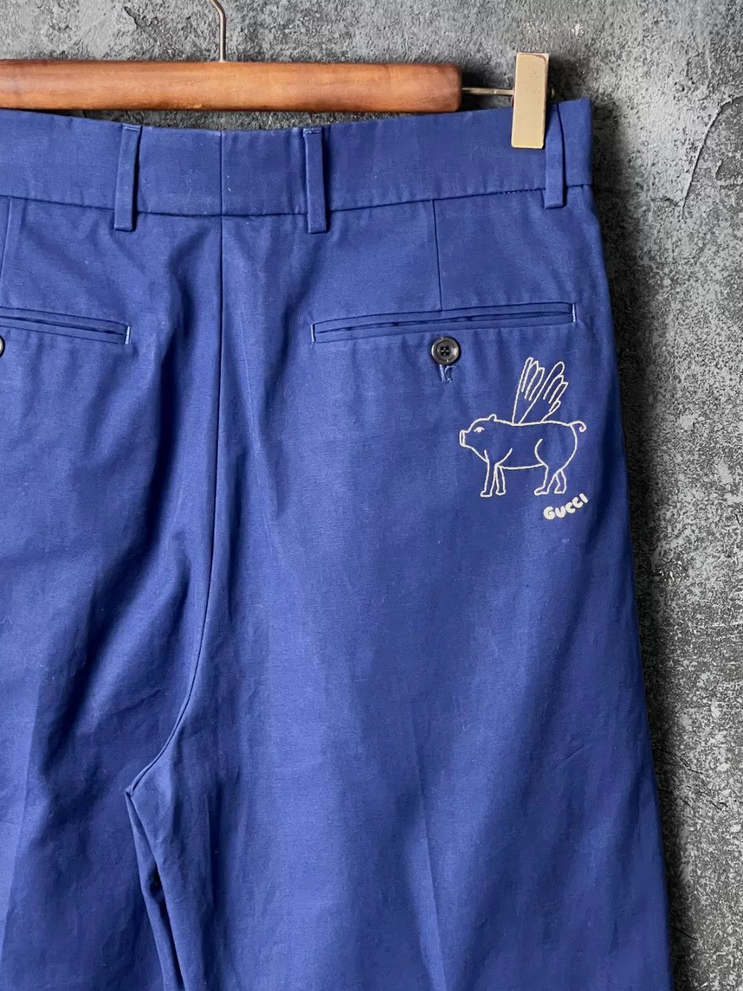 Gucci Gucci Casual Blue Formal Trousers 40r Men Size 40R - 5 Thumbnail