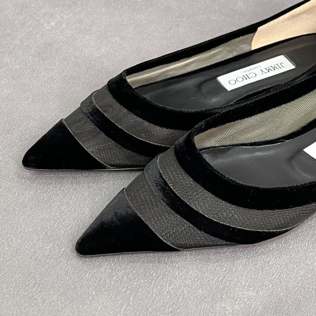 Jimmy Choo Jimmy Choo Black Lowtop Sneakers us_5 Women Size US 5 / IT 35 - 2 Thumbnail