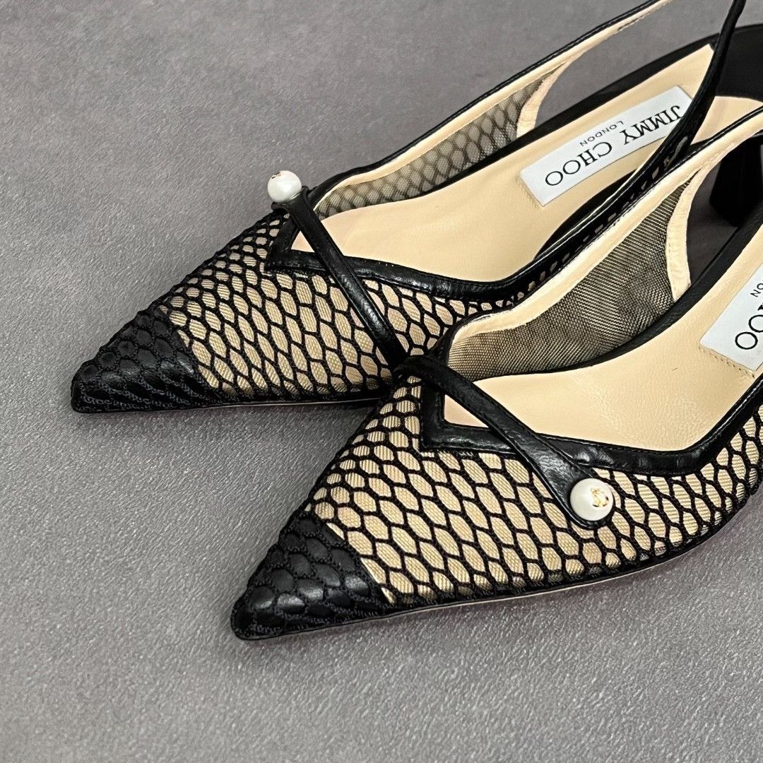 Jimmy Choo Jimmy Choo Leather Sandals us_5 Women Size US 5 / IT 35 - 3 Thumbnail