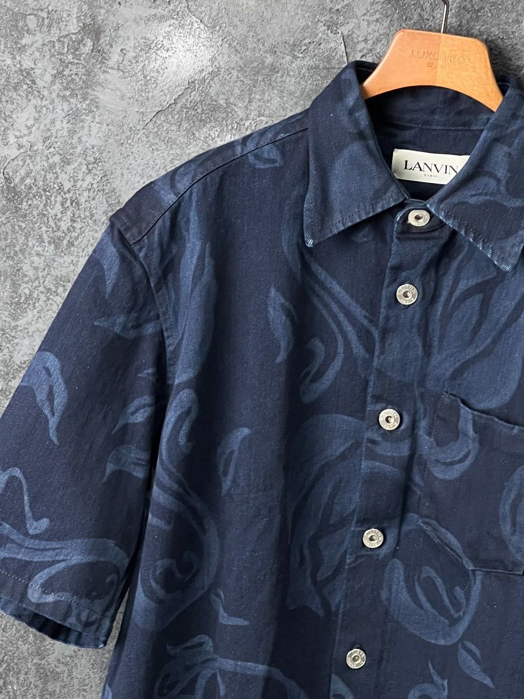 Lanvin Lanvin Cotton Blue Shirt m Men Size US M / EU 48-50 / 2 - 5 Thumbnail