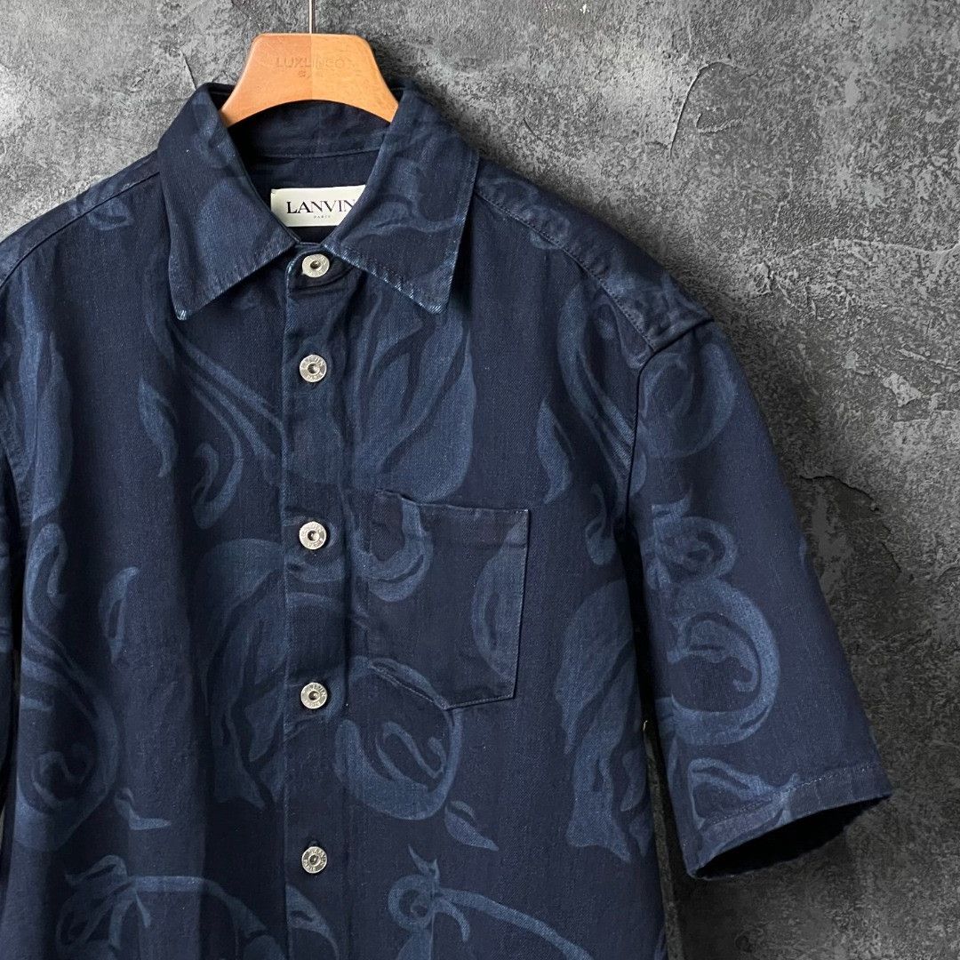Lanvin Lanvin Cotton Blue Shirt m Men Size US M / EU 48-50 / 2 - 3 Thumbnail