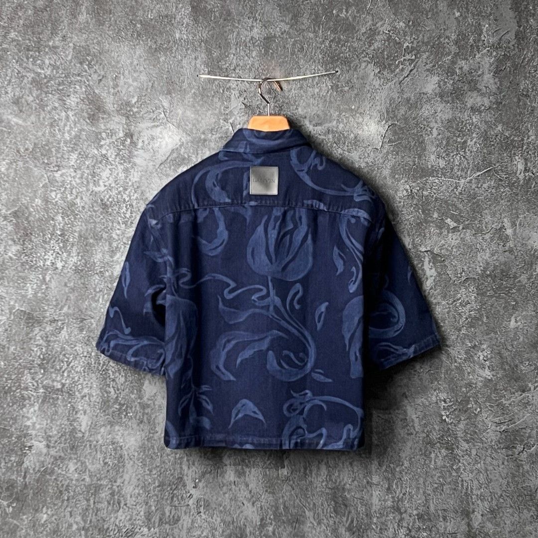 Lanvin Lanvin Cotton Blue Shirt m Men Size US M / EU 48-50 / 2 - 2 Thumbnail
