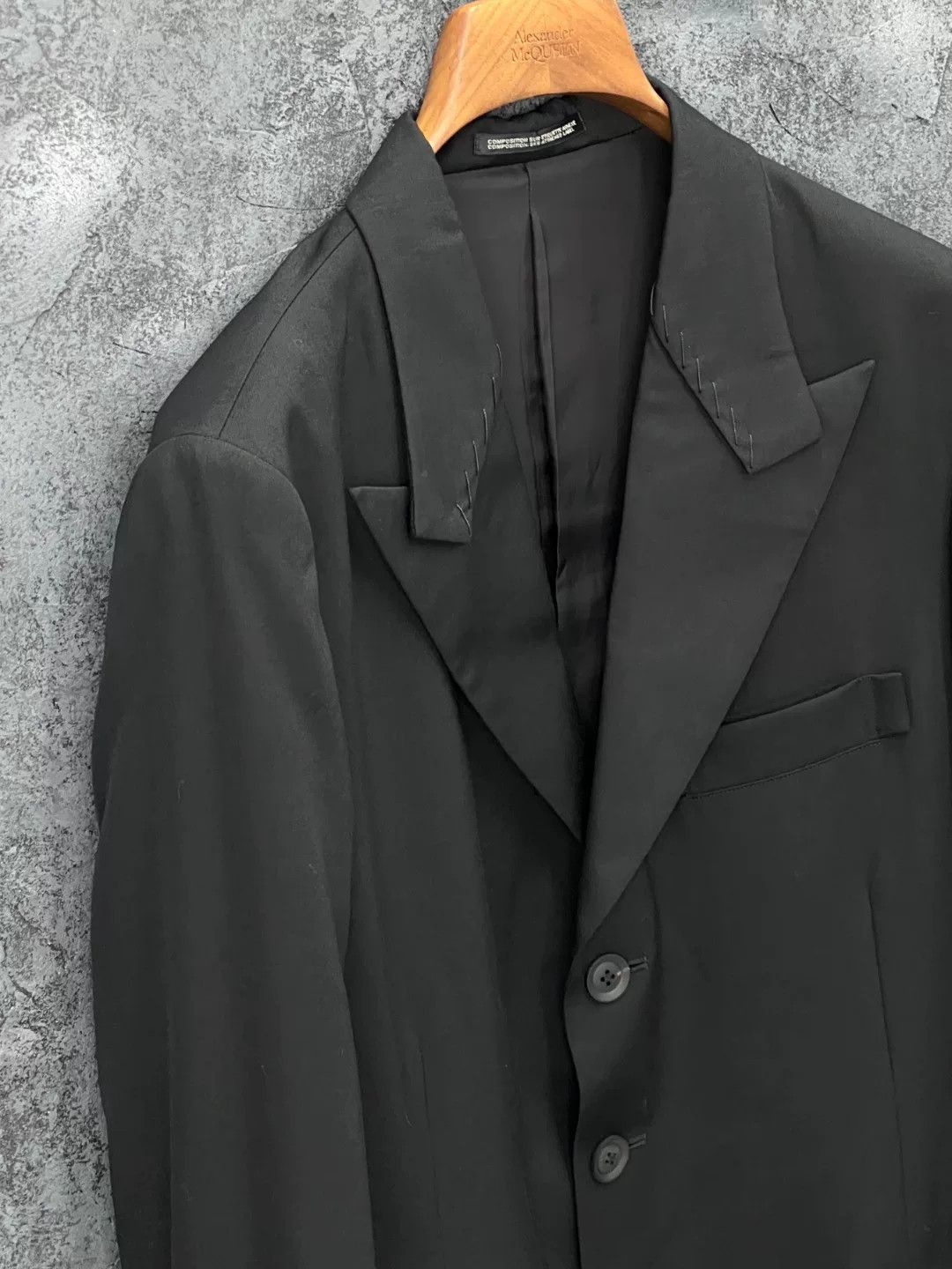 Yohji Yamamoto Yohji Yamamoto Wool Black Suit 2and3 Men Size 40R - 6 Thumbnail