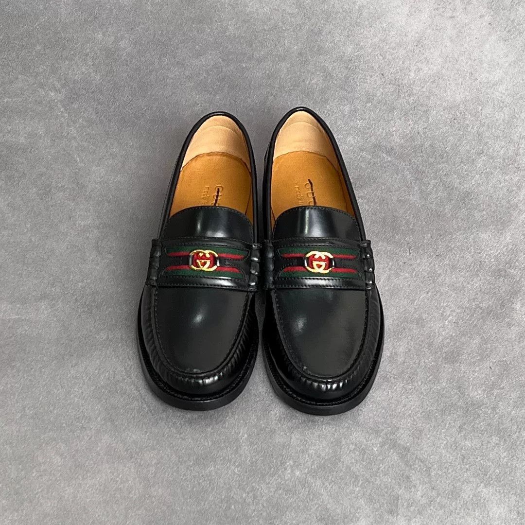 Gucci Gucci Retro Black Lowtop Sneakers 6 Men Size US 6 / EU 39 - 2 Thumbnail