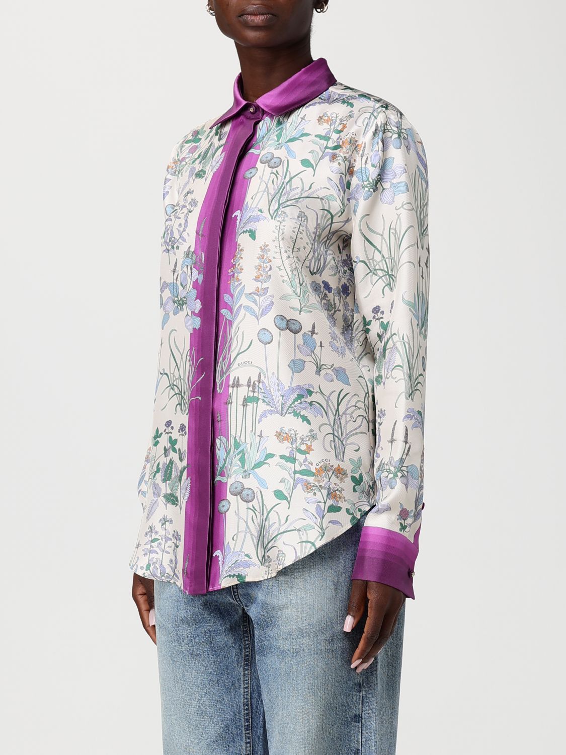 Gucci Gucci Shirt Woman Ivory Size M / US 6-8 / IT 42-44 - 4 Thumbnail