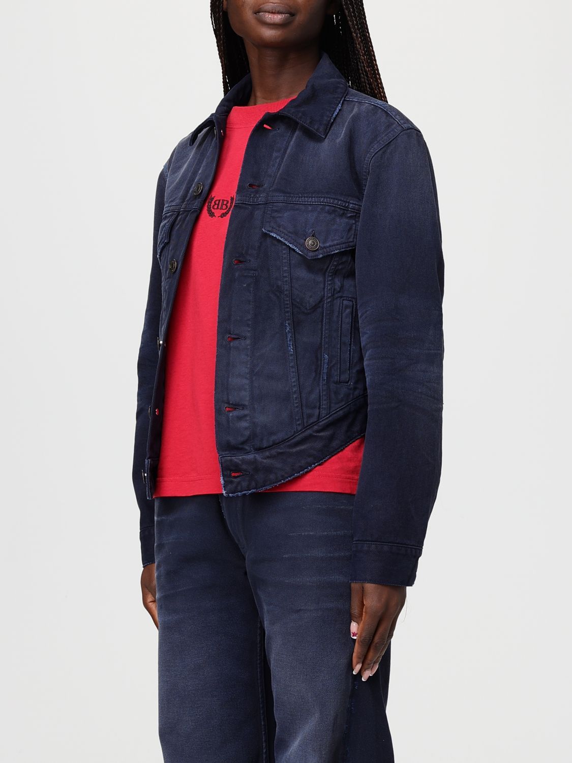 Balenciaga Balenciaga Jacket Woman Navy Size L / US 10 / IT 46 - 4 Thumbnail