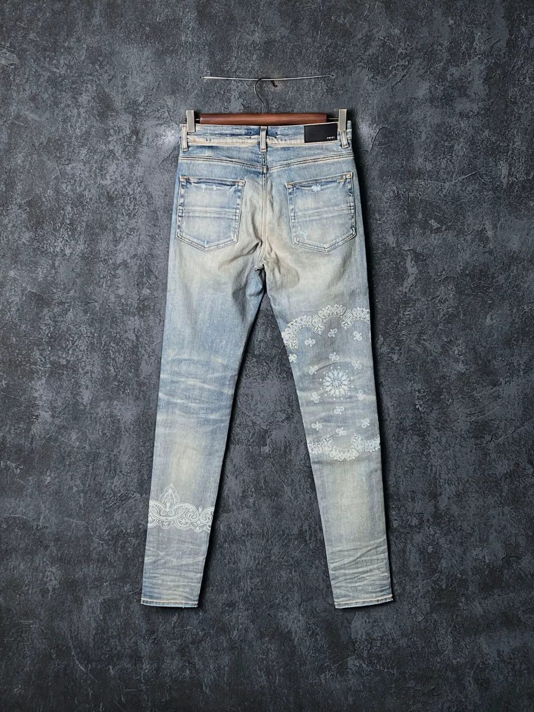 Amiri Amiri Denim Printed Blue Casual Pants 32 Men Size US 32 / EU 48 - 2 Thumbnail