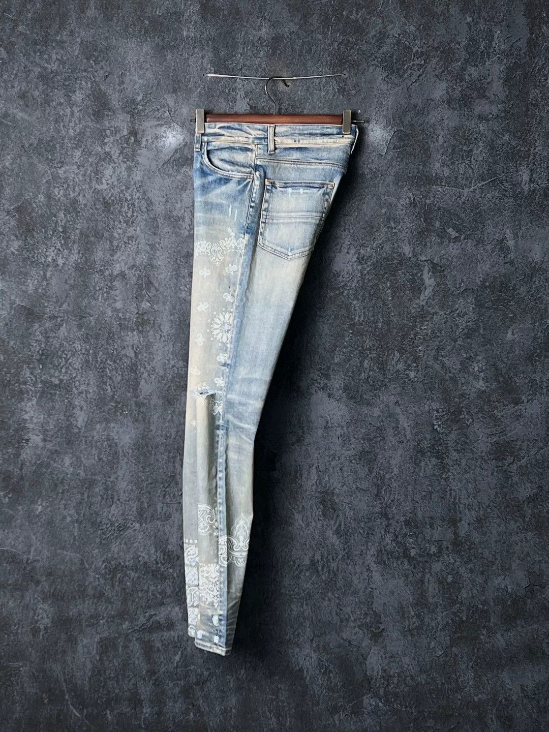 Amiri Amiri Denim Printed Blue Casual Pants 32 Men Size US 32 / EU 48 - 3 Thumbnail