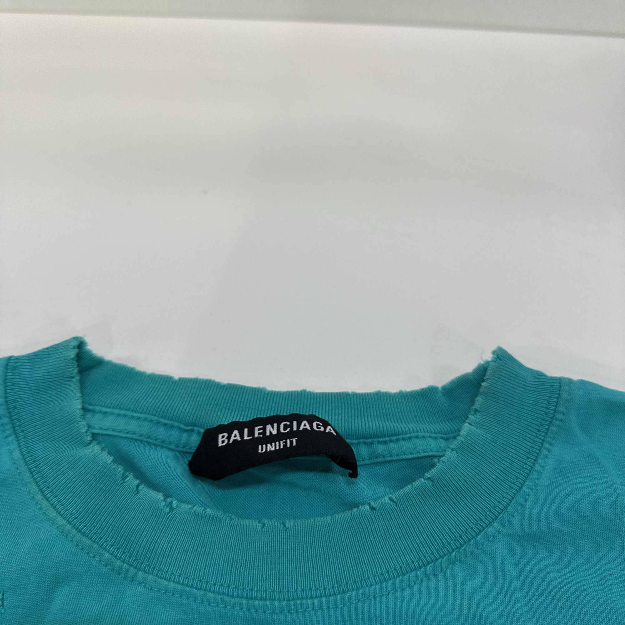 Balenciaga Balenciaga Mosaic BB Logo Distressed T-Shirt Size S Size US S / EU 44-46 / 1 - 4 Thumbnail