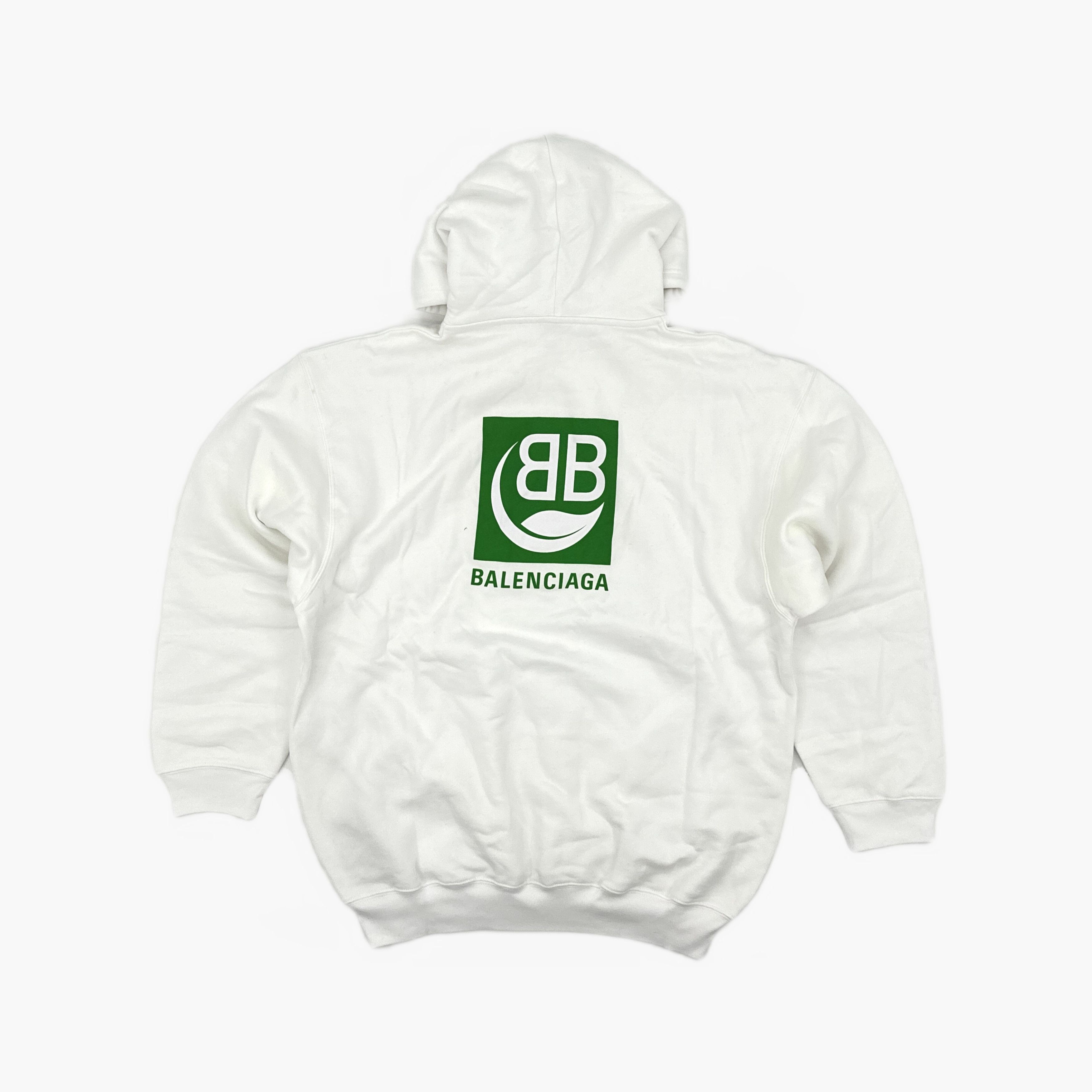 Balenciaga Balenciaga BB Logo Hoodie White Size S Size US S / EU 44-46 / 1 - 3 Thumbnail