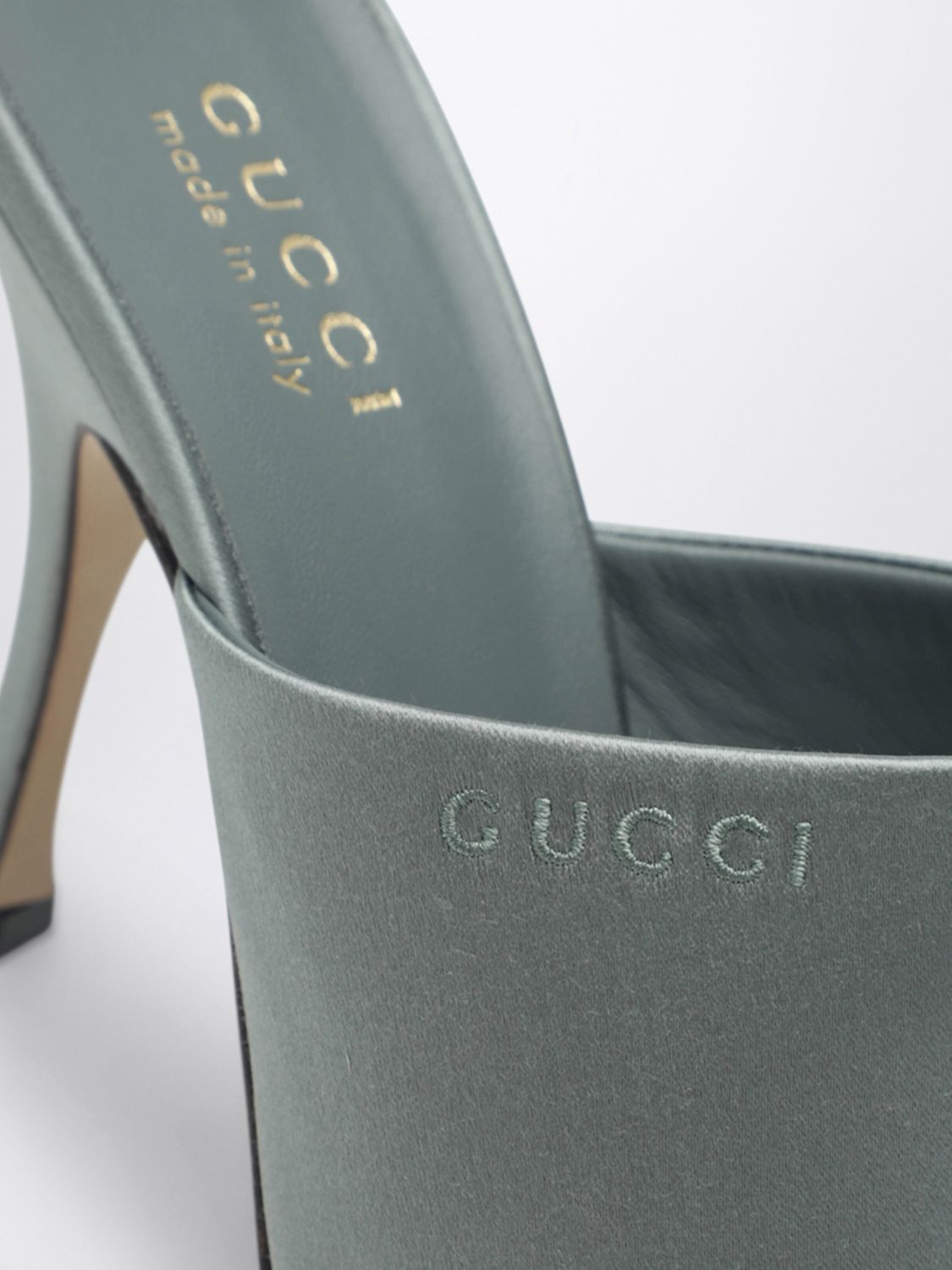 Gucci Gucci Heeled Sandal Woman Green Size US 8.5 / IT 38.5 - 4 Thumbnail