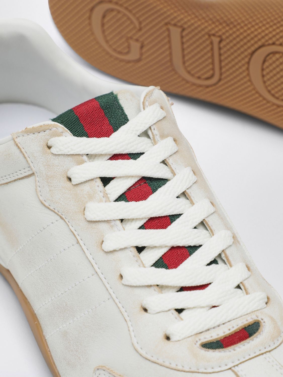 Gucci Gucci Sneakers Woman White Size US 8.5 / IT 38.5 - 4 Thumbnail
