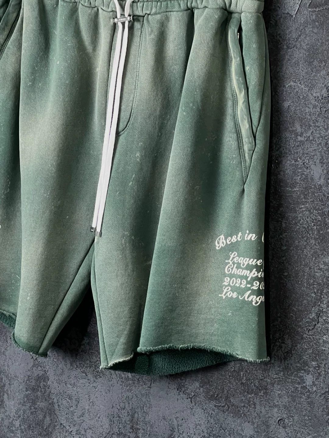 Amiri Amiri Cotton Green Shorts 32 Men Size US 32 / EU 48 - 5 Thumbnail