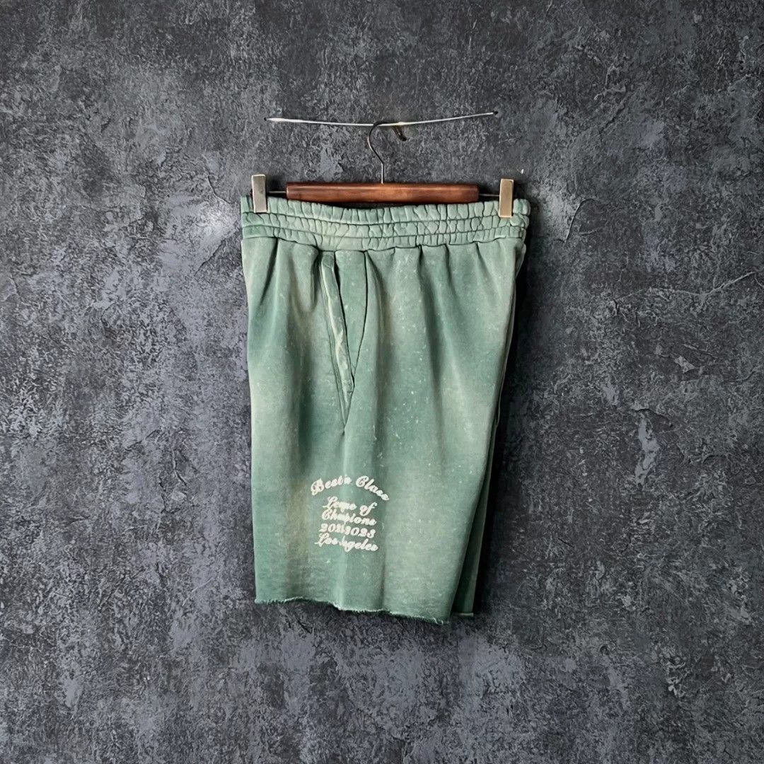 Amiri Amiri Cotton Green Shorts 32 Men Size US 32 / EU 48 - 4 Thumbnail