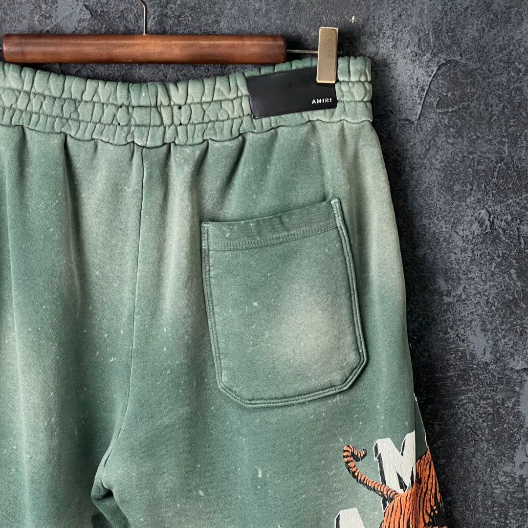 Amiri Amiri Cotton Green Shorts 32 Men Size US 32 / EU 48 - 3 Thumbnail