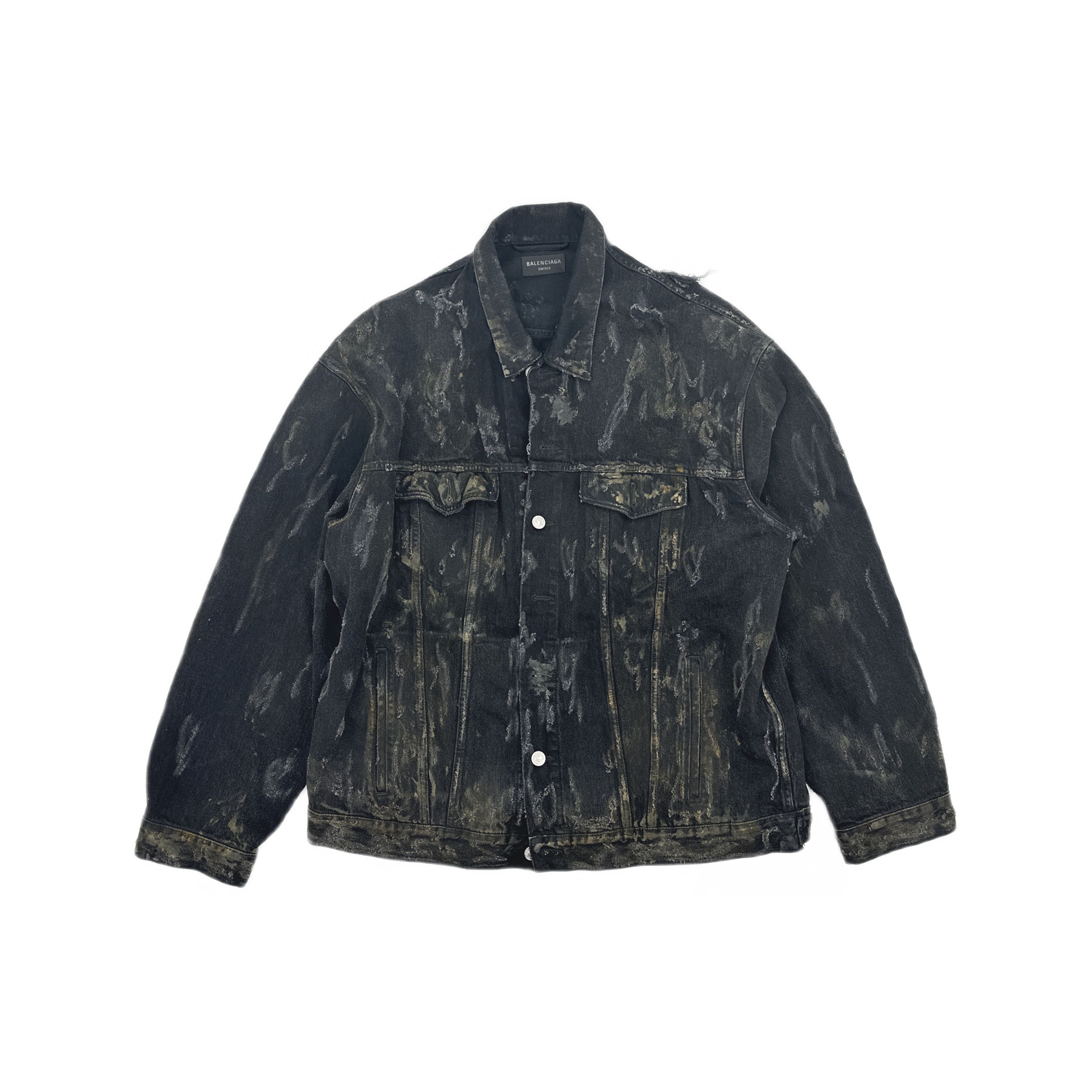 Balenciaga Balenciaga Distressed Denim Jacket Size 2 Size US M / EU 48-50 / 2 - 2 Thumbnail