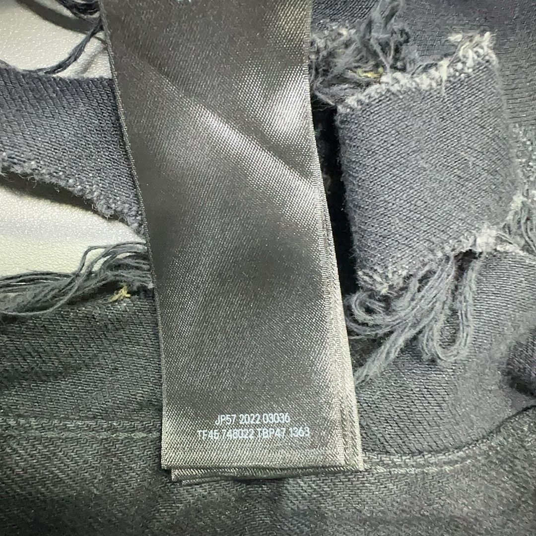 Balenciaga Balenciaga Distressed Denim Jacket Size 2 Size US M / EU 48-50 / 2 - 5 Thumbnail