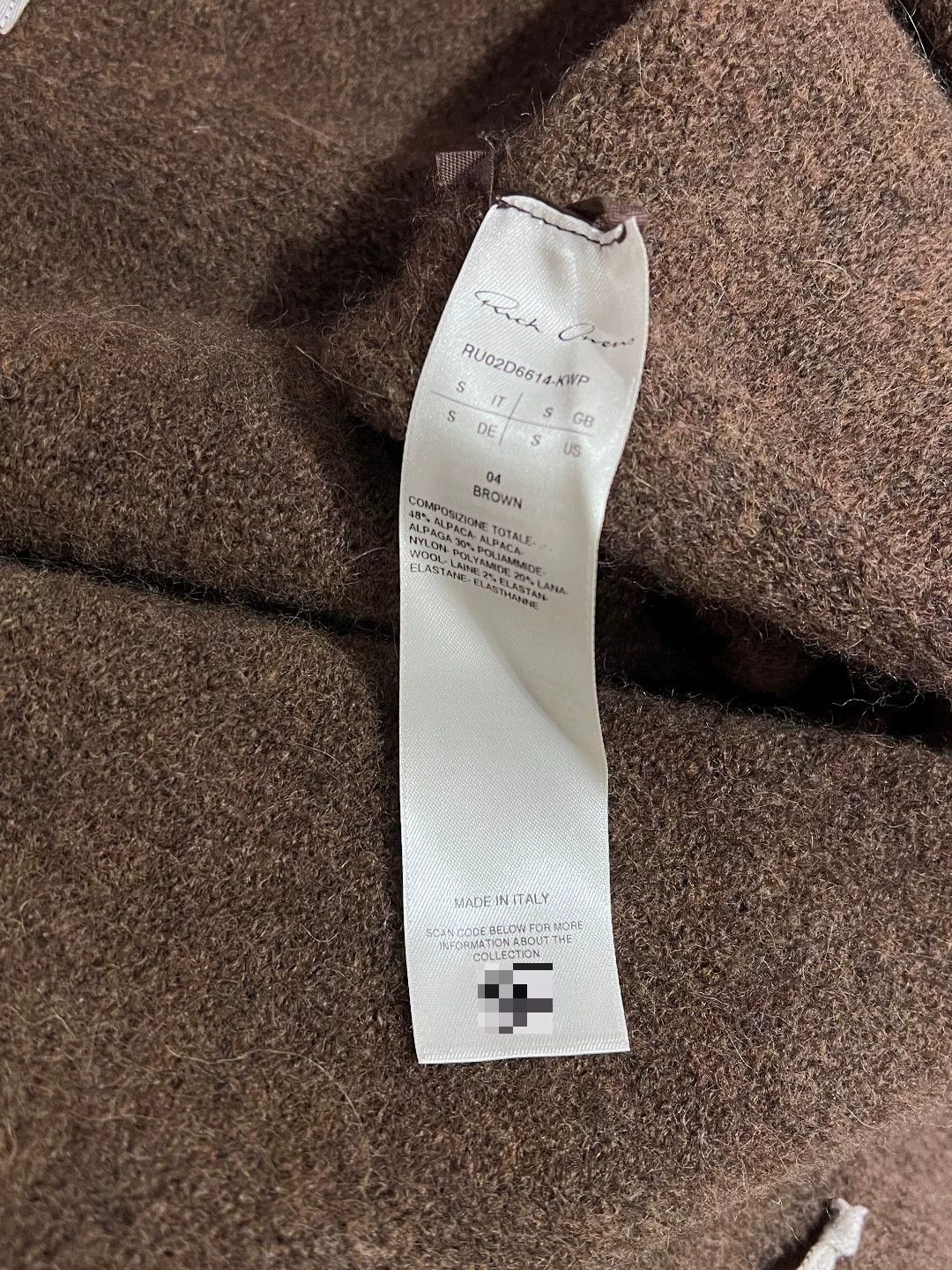 Rick Owens Rick Owens Knit Brown Sweater s Men Size US S / EU 44-46 / 1 - 7 Thumbnail