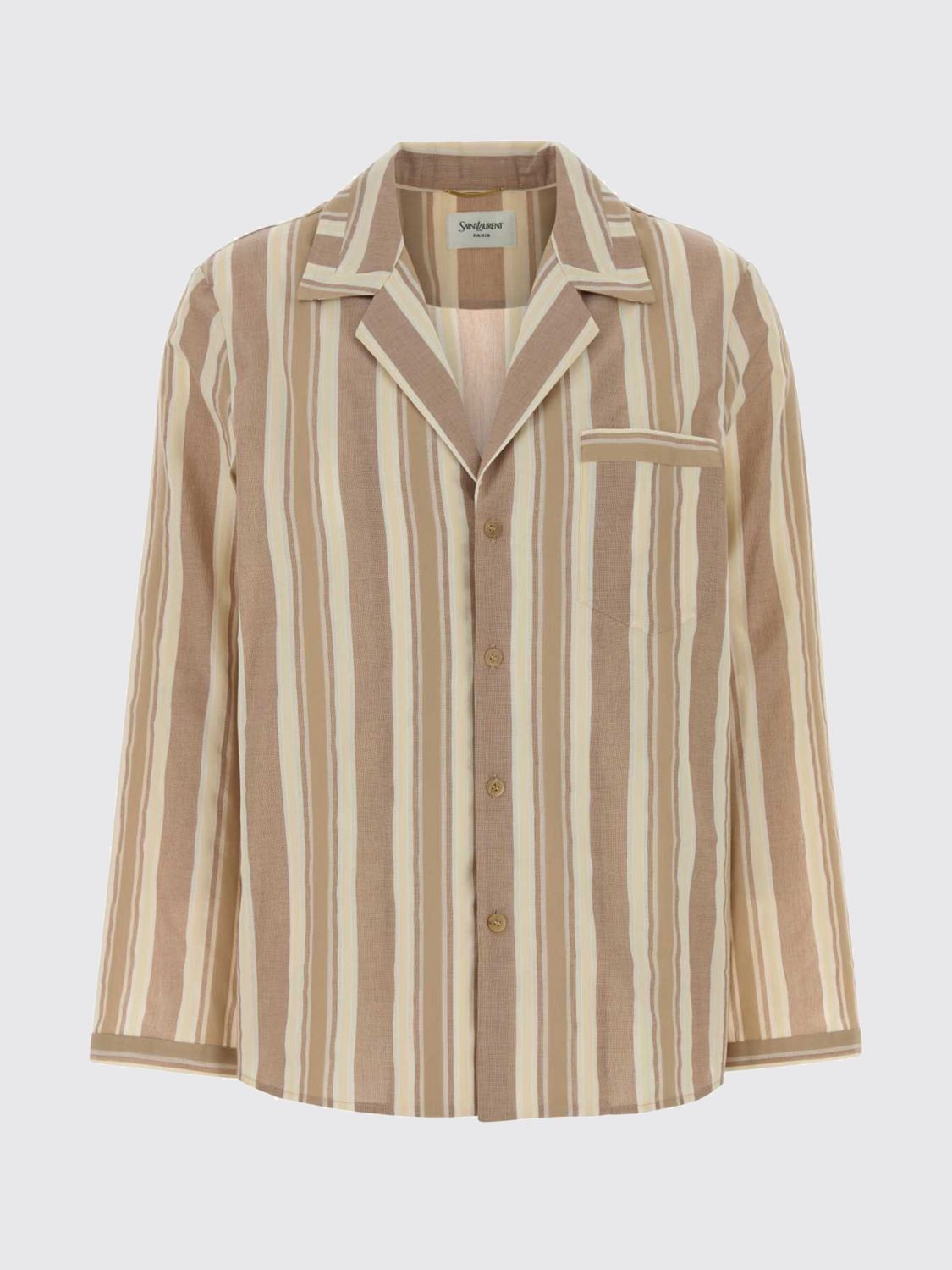 Saint Laurent Paris Saint Laurent Shirt Woman Pearl Size XS / US 0-2 / IT 36-38 - 2 Thumbnail