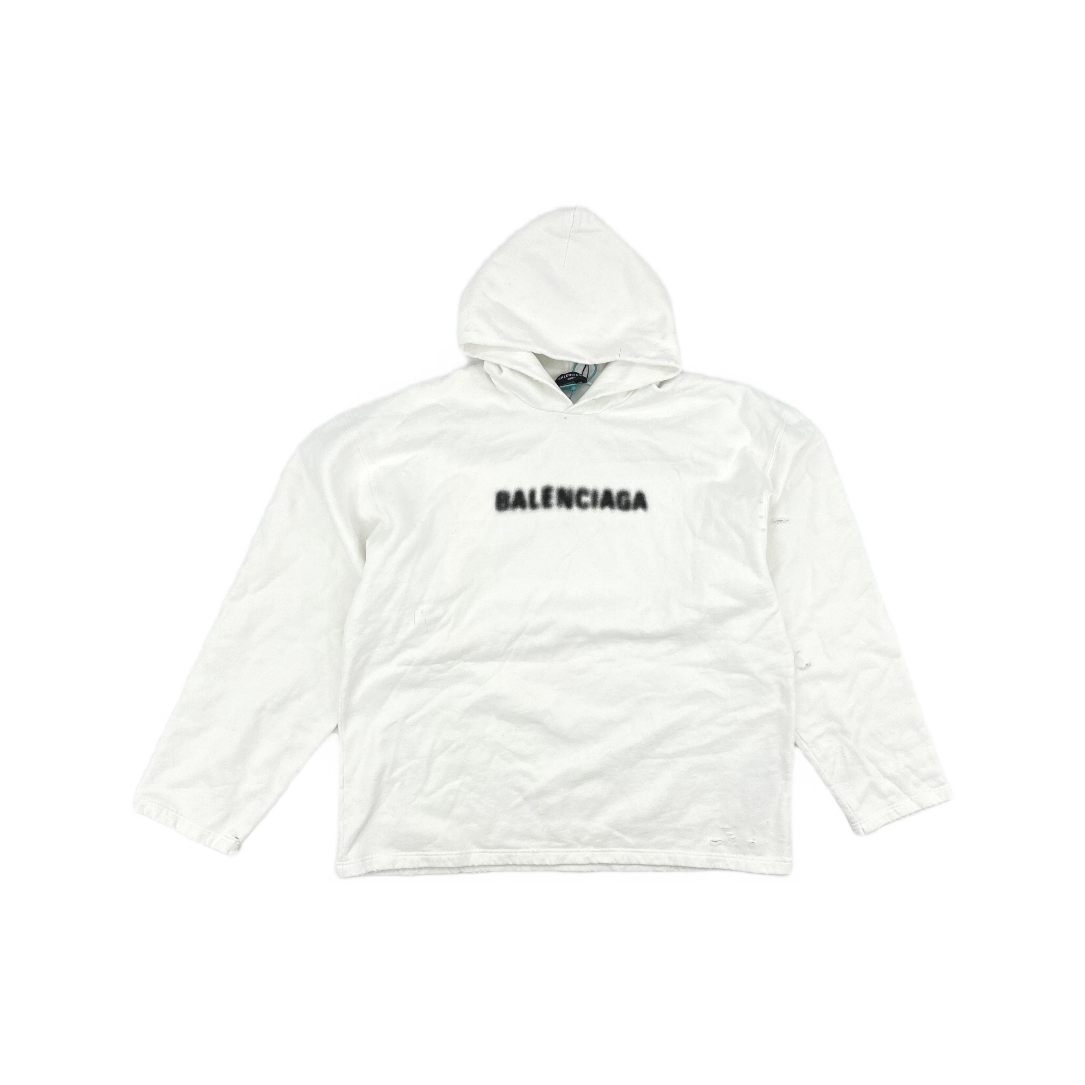 Balenciaga Balenciaga Blurred Logo Hoodie L Size US L / EU 52-54 / 3 - 2 Thumbnail
