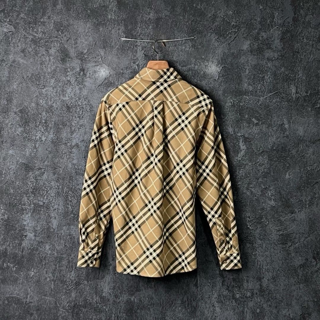 Burberry Burberry Cotton Plaid Shirt s Men Size US S / EU 44-46 / 1 - 2 Thumbnail