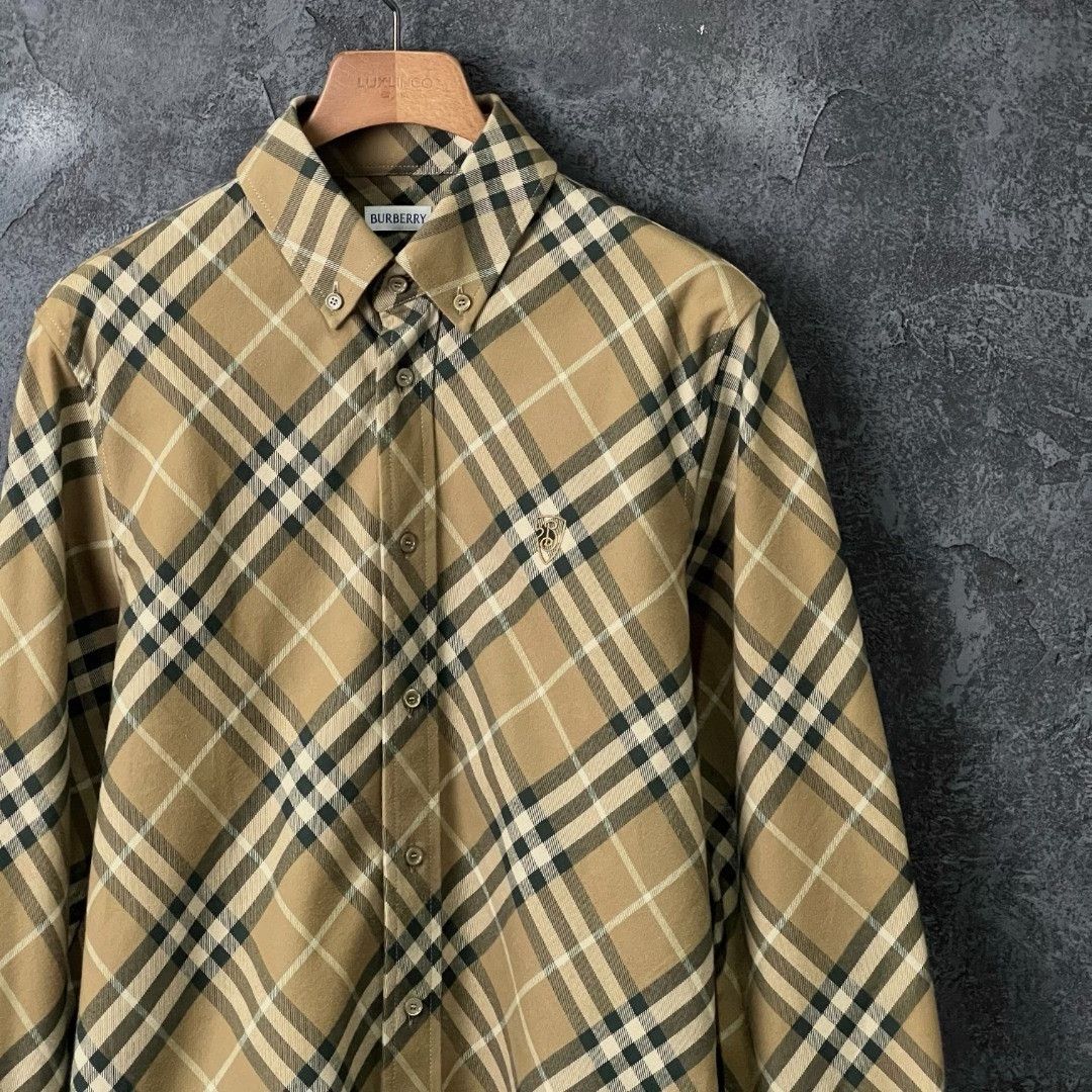 Burberry Burberry Cotton Plaid Shirt s Men Size US S / EU 44-46 / 1 - 3 Thumbnail
