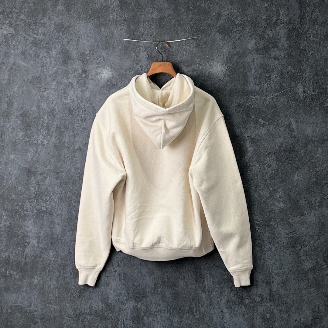 Burberry Burberry Cotton Embroidered Beige Hoodie s Men Size US S / EU 44-46 / 1 - 2 Thumbnail