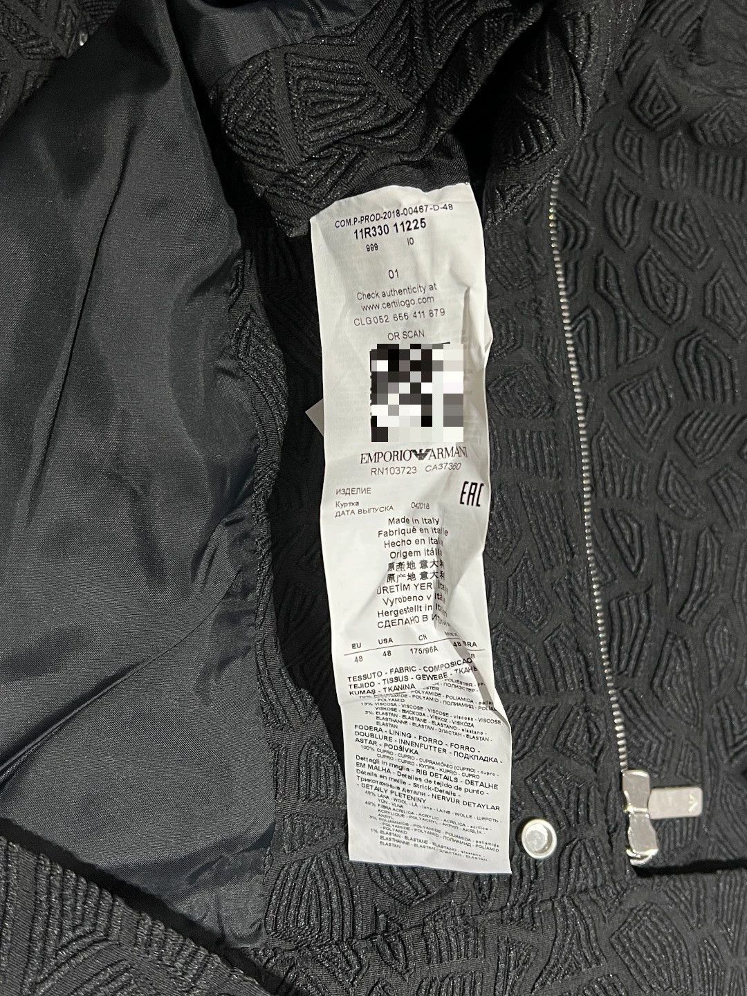 Armani Armani Casual Black Light Jacket m Men Size US M / EU 48-50 / 2 - 6 Thumbnail