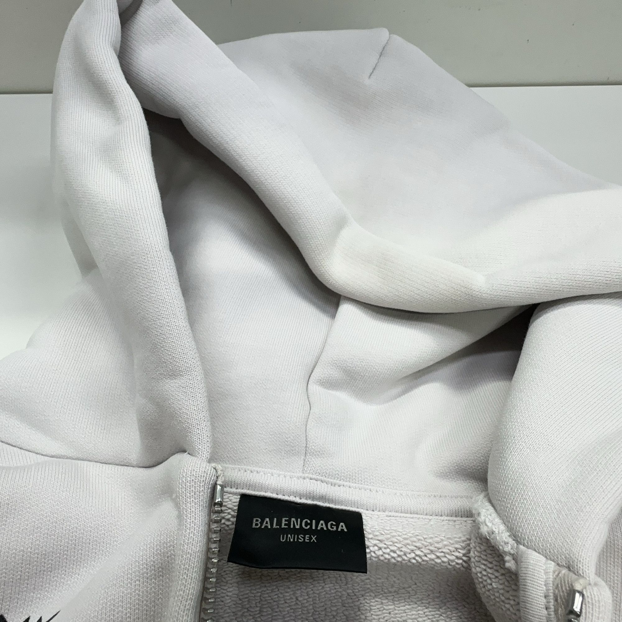 Balenciaga Balenciaga Multi-Logo Print Zip Hoodie M Size US M / EU 48-50 / 2 - 6 Thumbnail