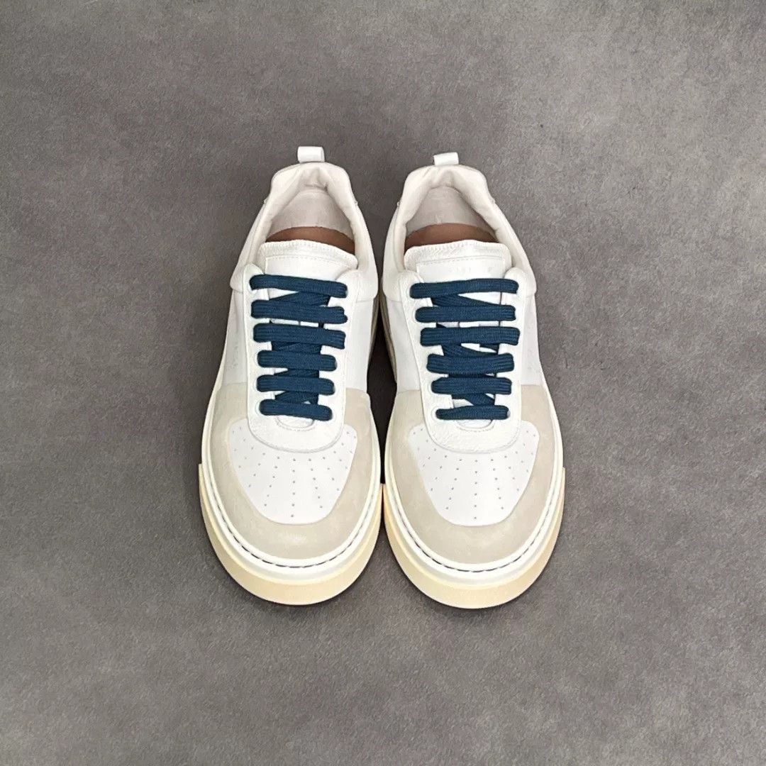 Salvatore Ferragamo Salvatore Ferragamo Leather White Lowtop Sneakers 6 Men Size US 6 / EU 39 - 7 Thumbnail