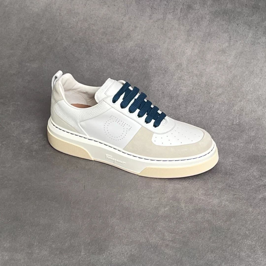 Salvatore Ferragamo Salvatore Ferragamo Leather White Lowtop Sneakers 6 Men Size US 6 / EU 39 - 4 Thumbnail