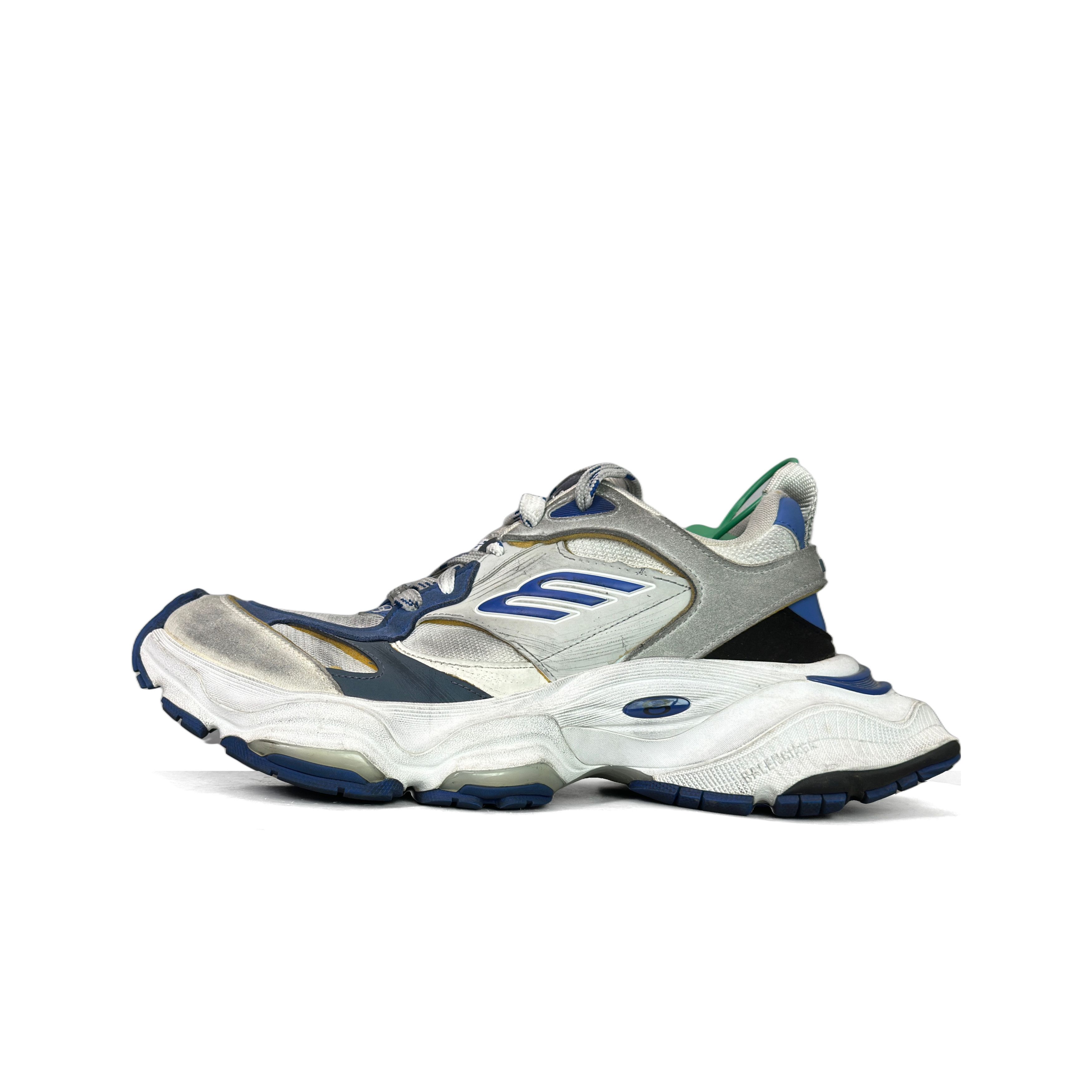 Balenciaga Balenciaga Cargo White Blue Low-Top Sneakers 43 Size US 10 / EU 43 - 2 Thumbnail