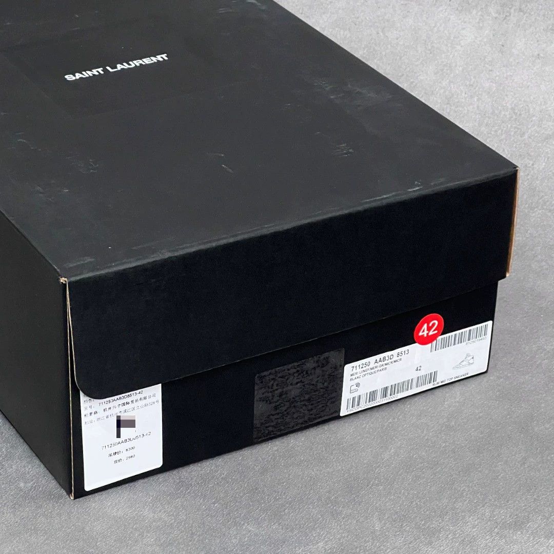 Saint Laurent Paris Saint Laurent Paris Leather Multi Hitop Sneakers 6 Men Size US 6 / EU 39 - 9 Thumbnail