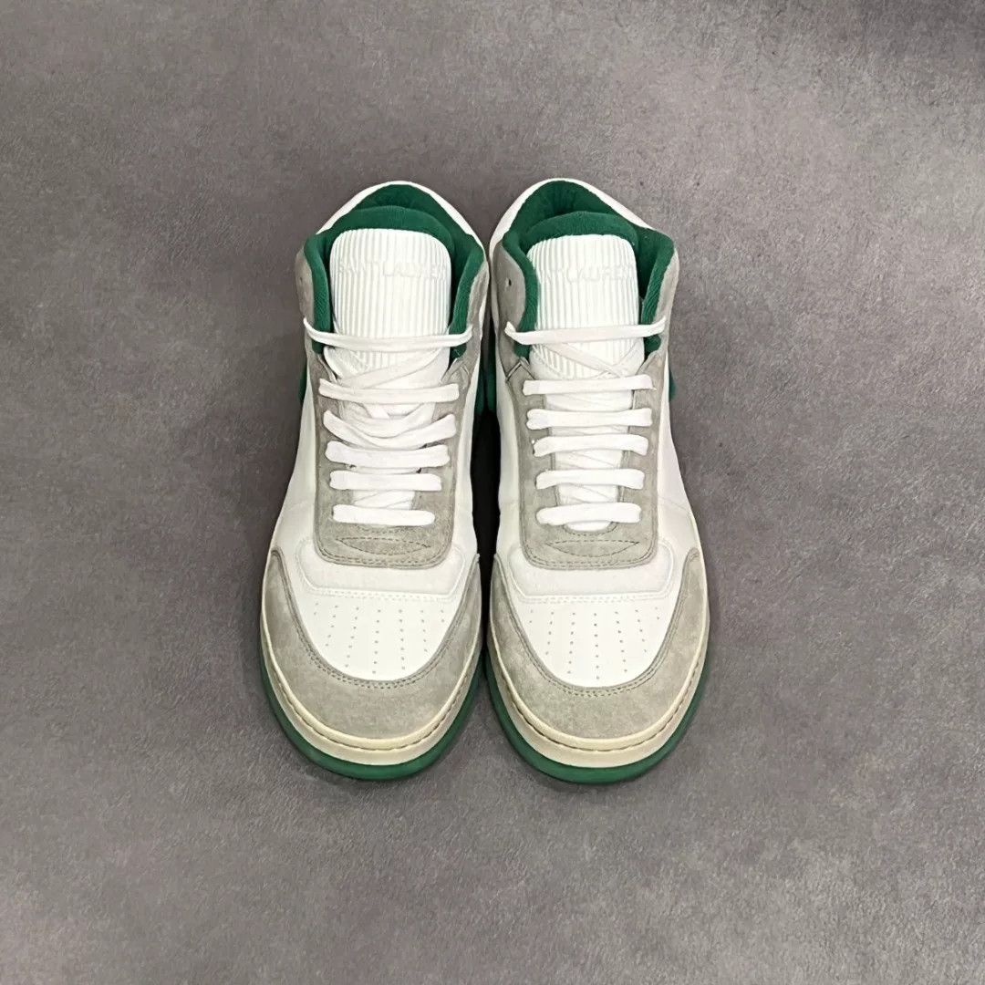 Saint Laurent Paris Saint Laurent Paris Leather Multi Hitop Sneakers 6 Men Size US 6 / EU 39 - 7 Thumbnail