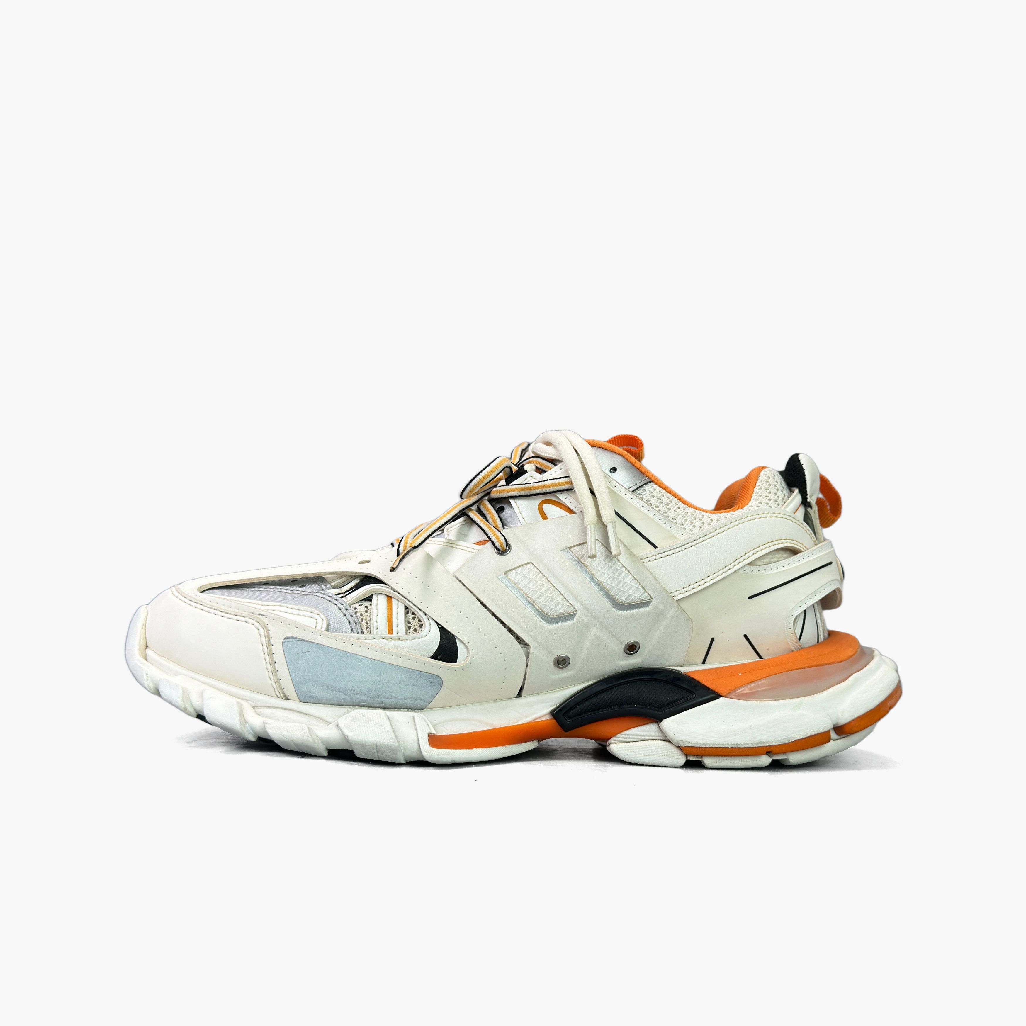 Balenciaga Balenciaga White Orange Track Sneakers US 11 Size US 11 / EU 44 - 4 Thumbnail