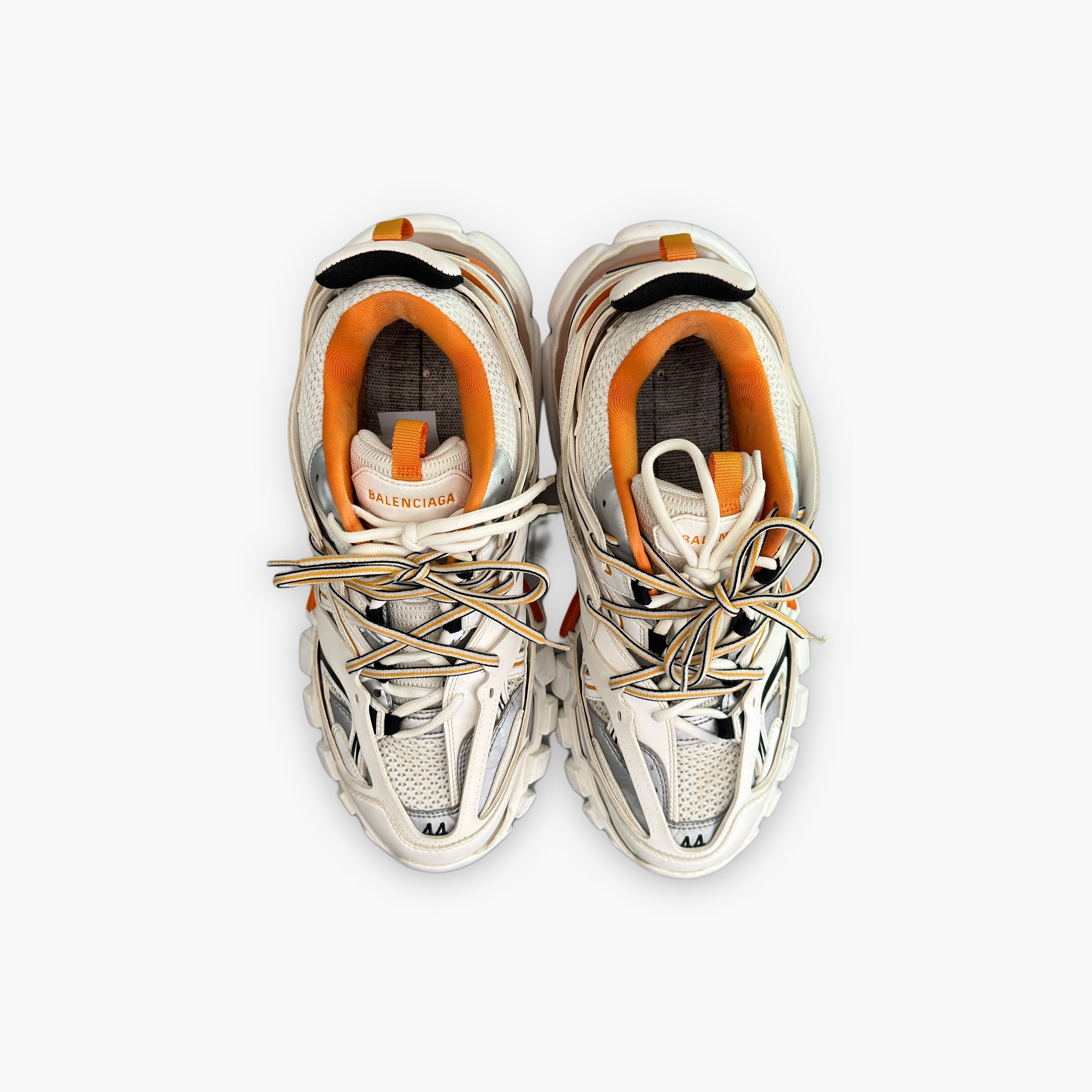 Balenciaga Balenciaga White Orange Track Sneakers US 11 Size US 11 / EU 44 - 10 Thumbnail