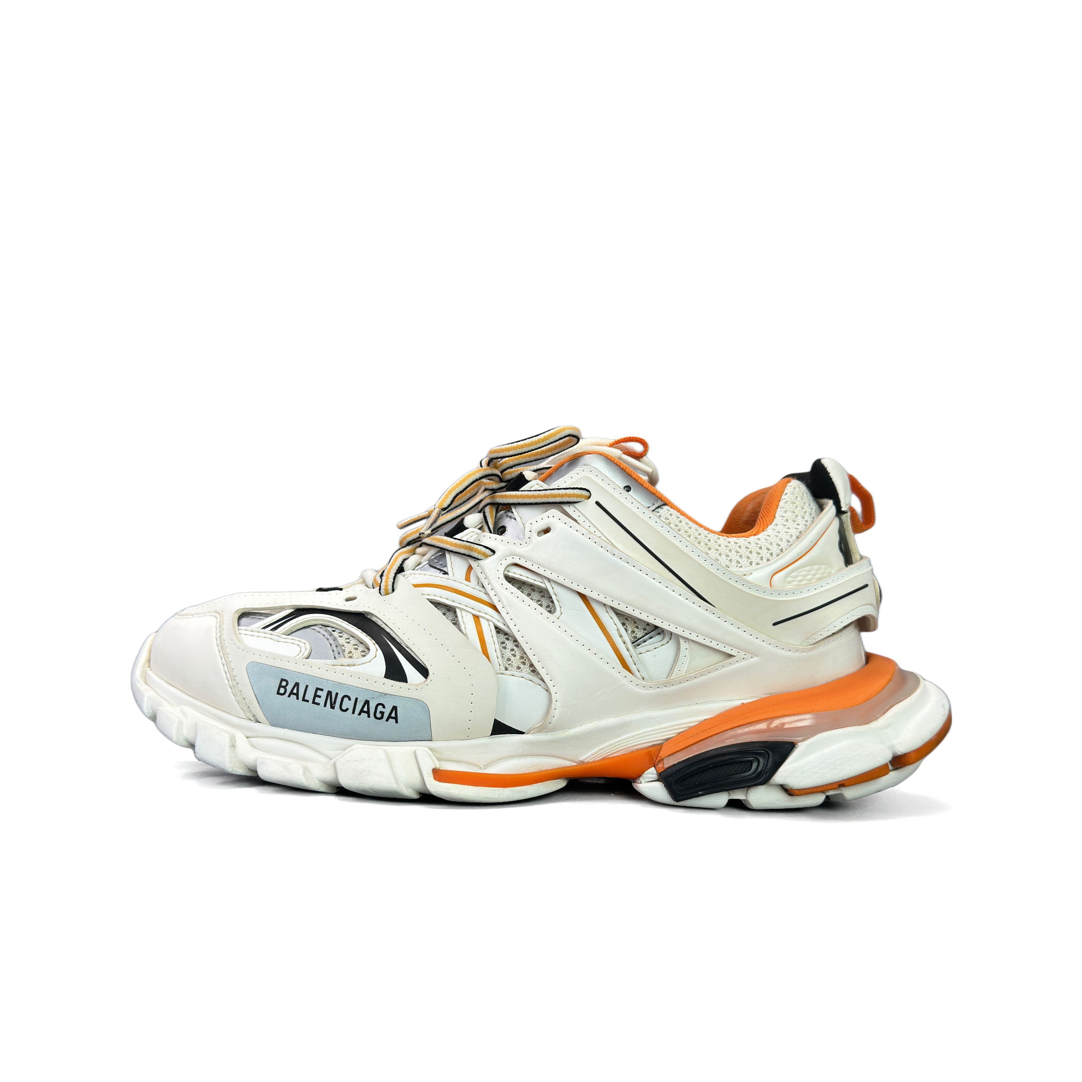 Balenciaga Balenciaga White Orange Track Sneakers US 11 Size US 11 / EU 44 - 2 Thumbnail