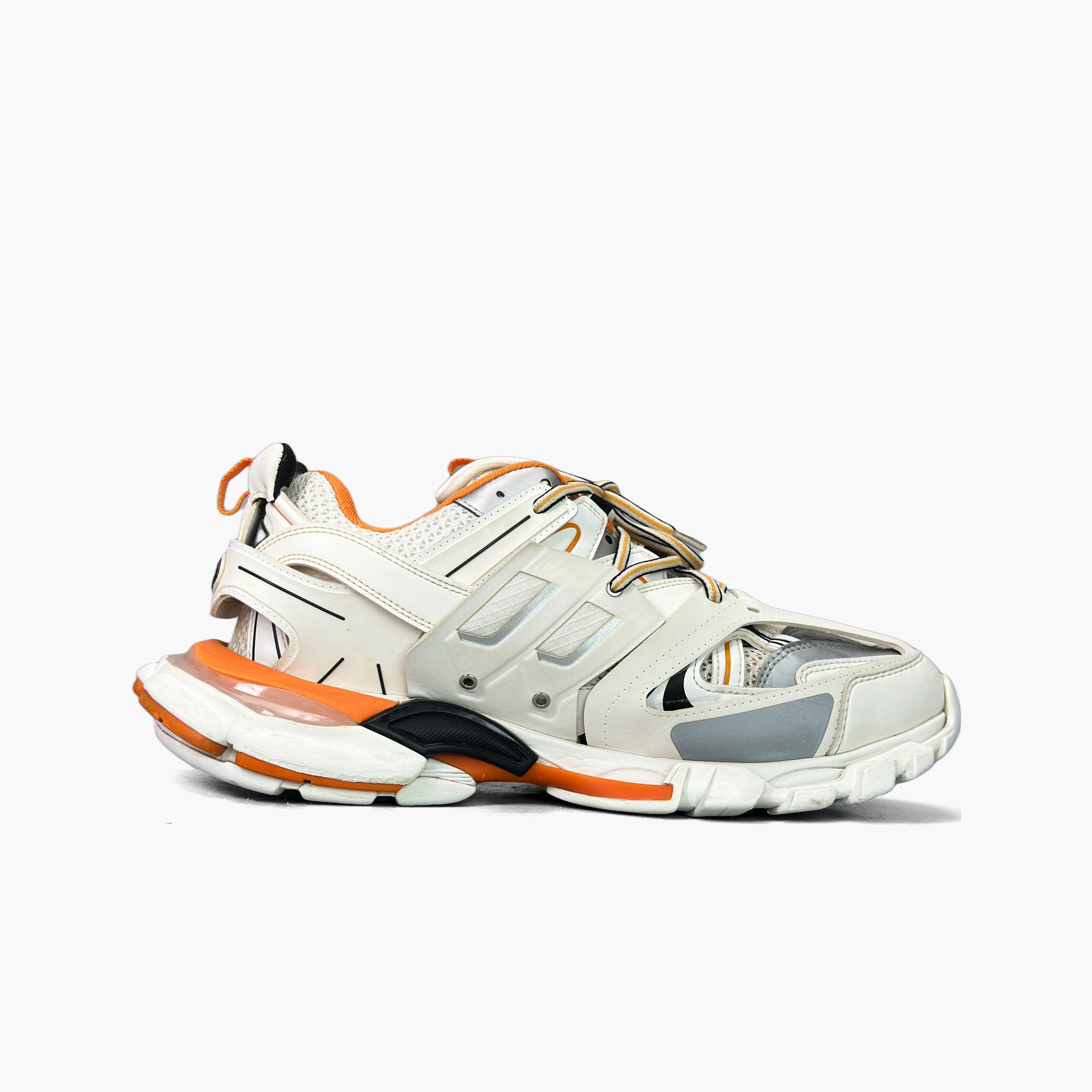Balenciaga Balenciaga White Orange Track Sneakers US 11 Size US 11 / EU 44 - 3 Thumbnail