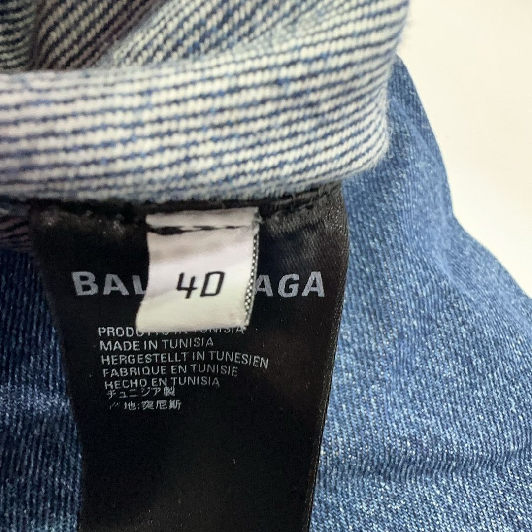 Balenciaga Balenciaga Embroidered Logo Denim Jacket 40 Size M / US 6-8 / IT 42-44 - 5 Thumbnail