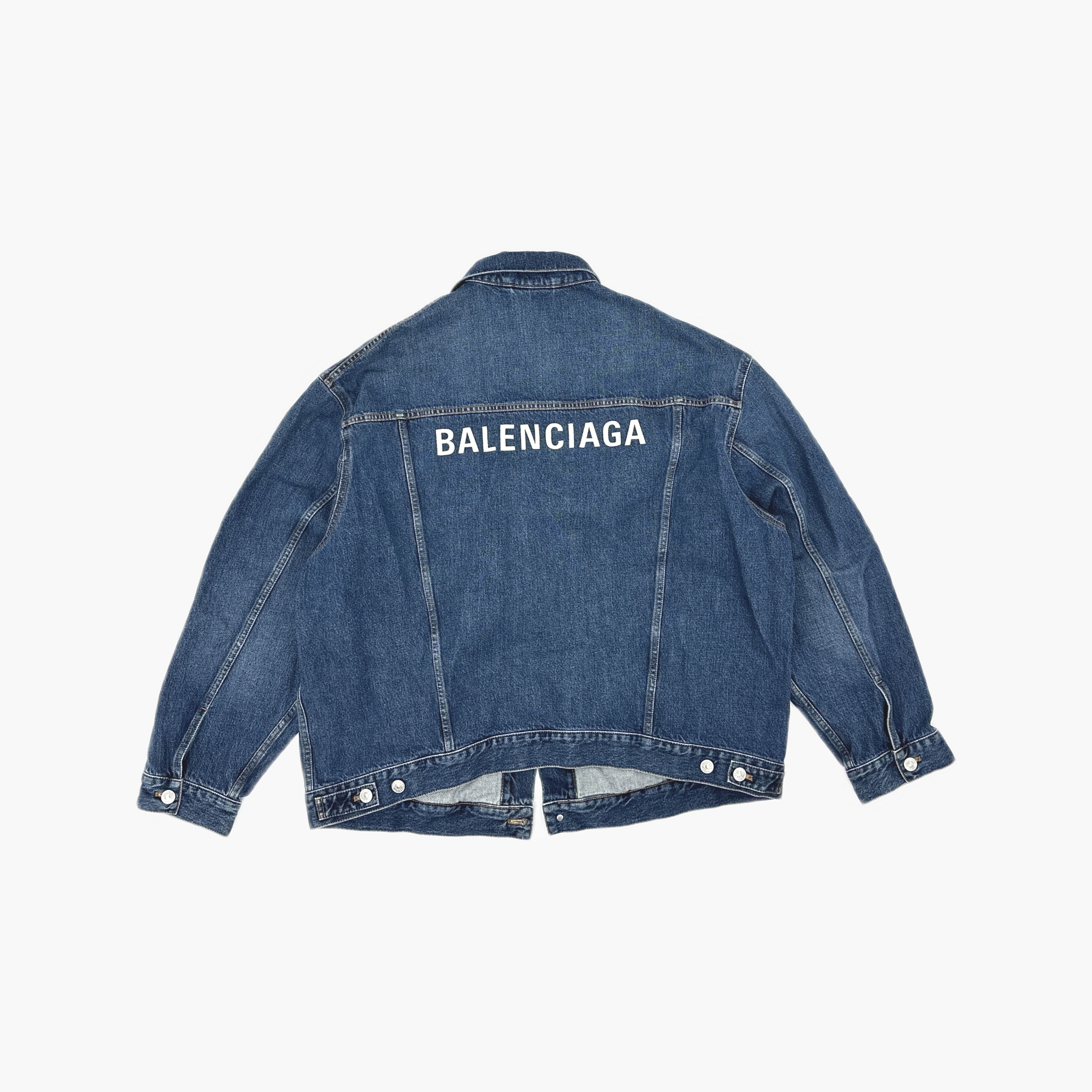 Balenciaga Balenciaga Embroidered Logo Denim Jacket 40 Size M / US 6-8 / IT 42-44 - 3 Thumbnail