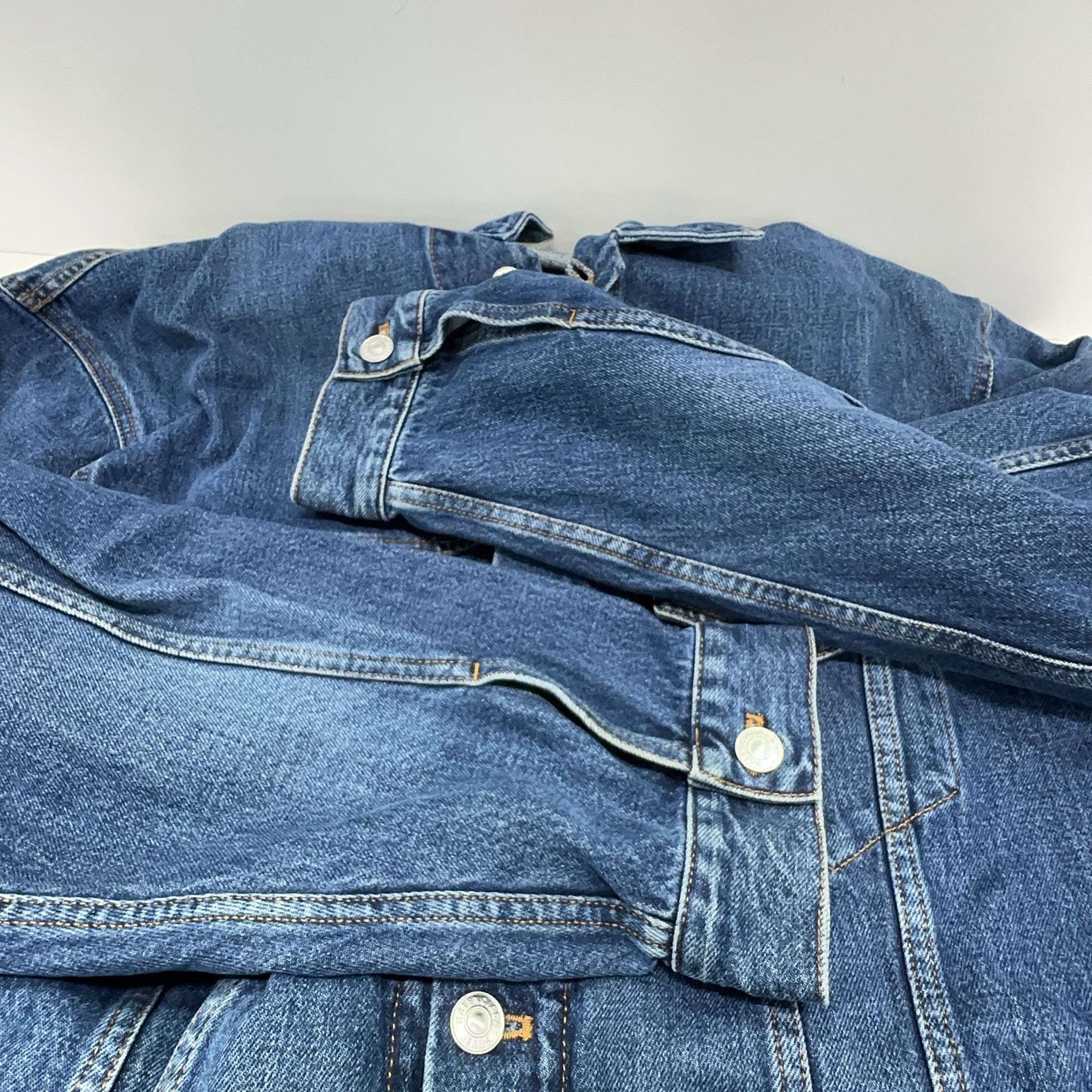 Balenciaga Balenciaga Embroidered Logo Denim Jacket 40 Size M / US 6-8 / IT 42-44 - 9 Thumbnail