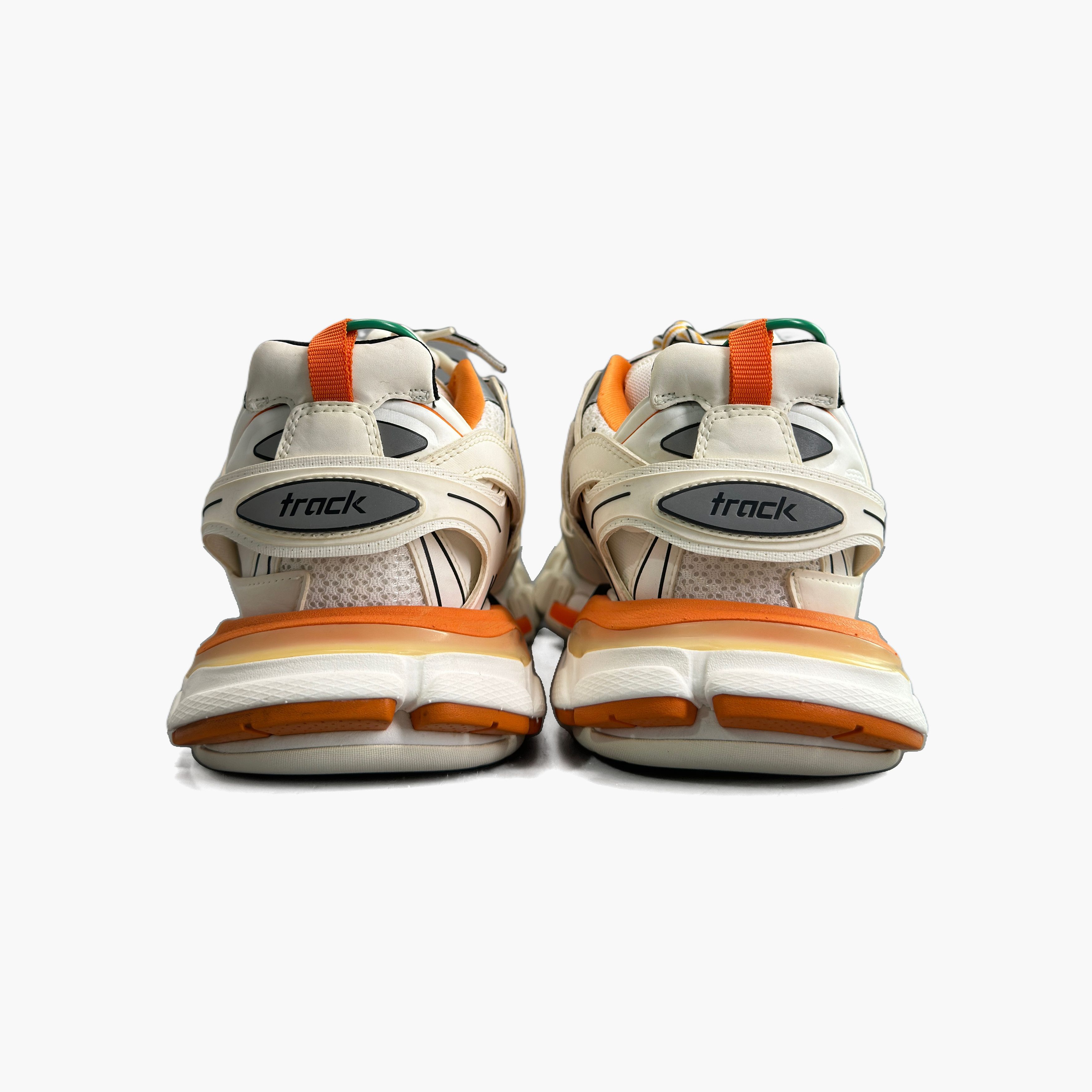 Balenciaga Balenciaga White Orange Track Sneakers Size 41 Size US 8 / EU 41 - 7 Thumbnail