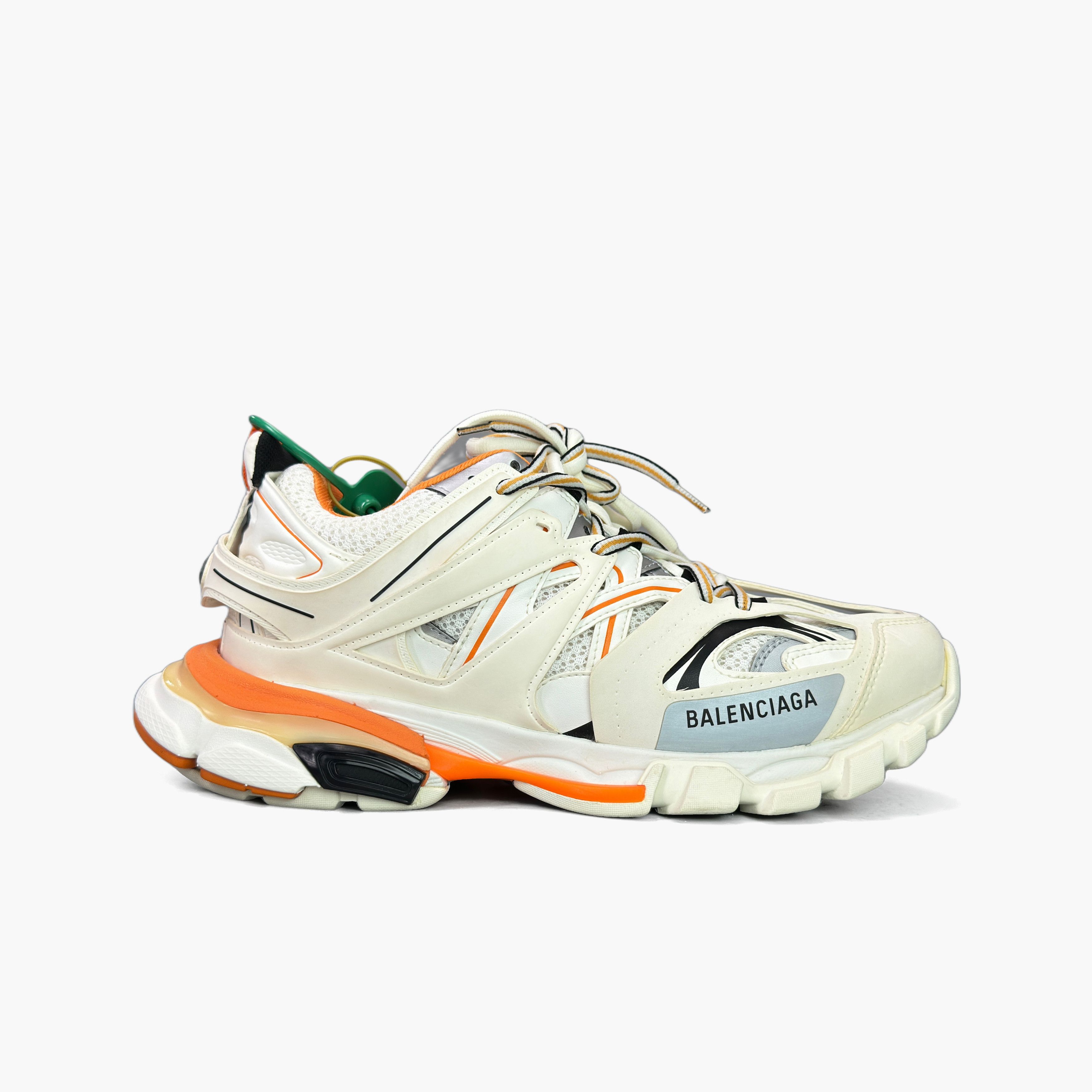 Balenciaga Balenciaga White Orange Track Sneakers Size 41 Size US 8 / EU 41 - 5 Thumbnail