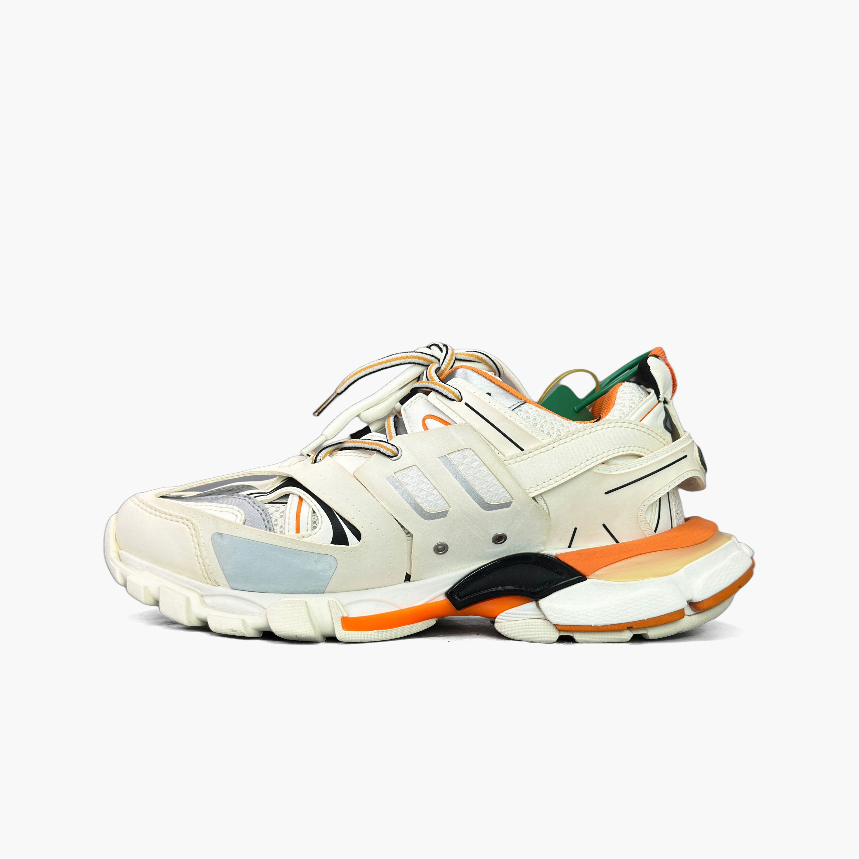 Balenciaga Balenciaga White Orange Track Sneakers Size 41 Size US 8 / EU 41 - 4 Thumbnail