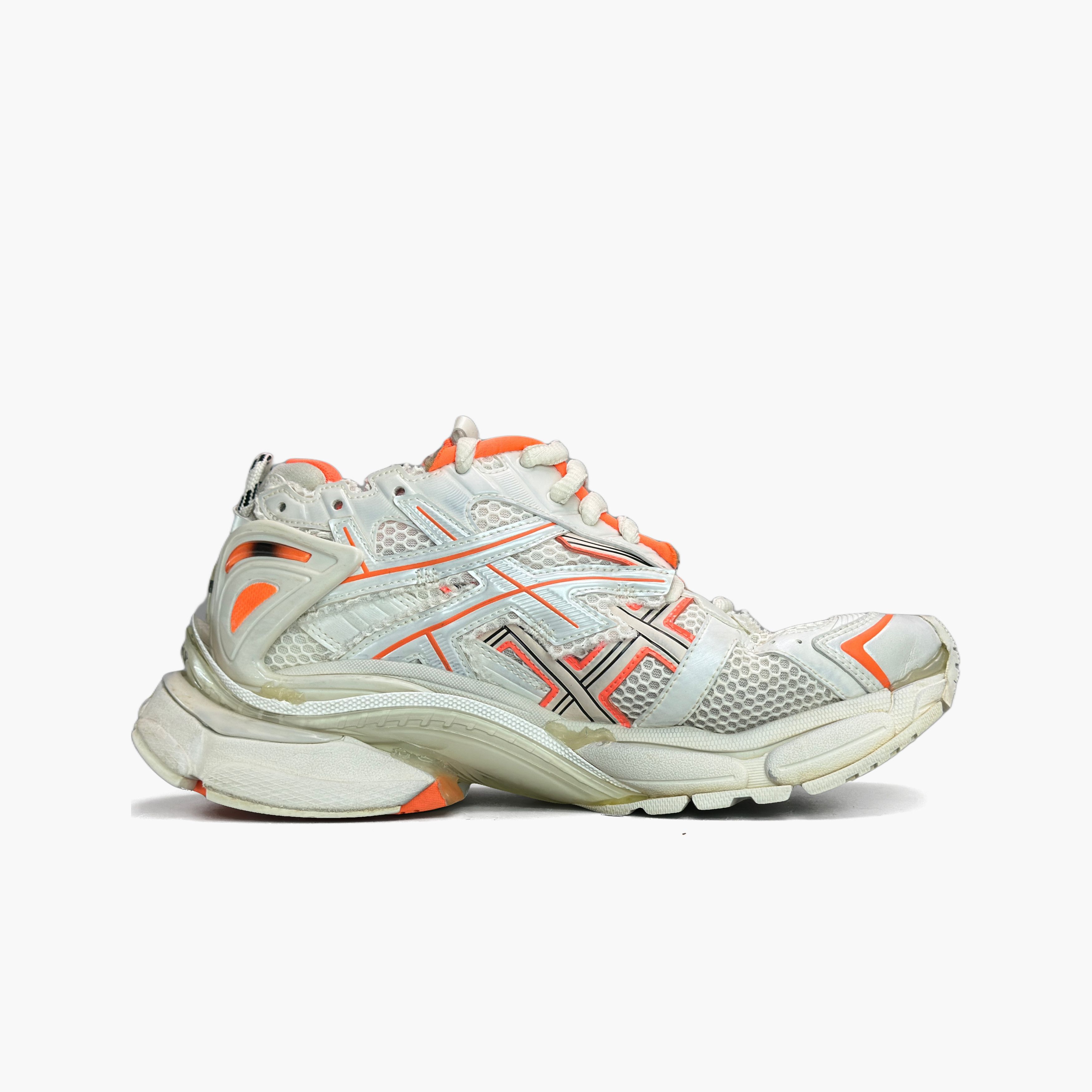 Balenciaga Balenciaga White Orange Runner Sneakers 41 Size US 8 / EU 41 - 3 Thumbnail