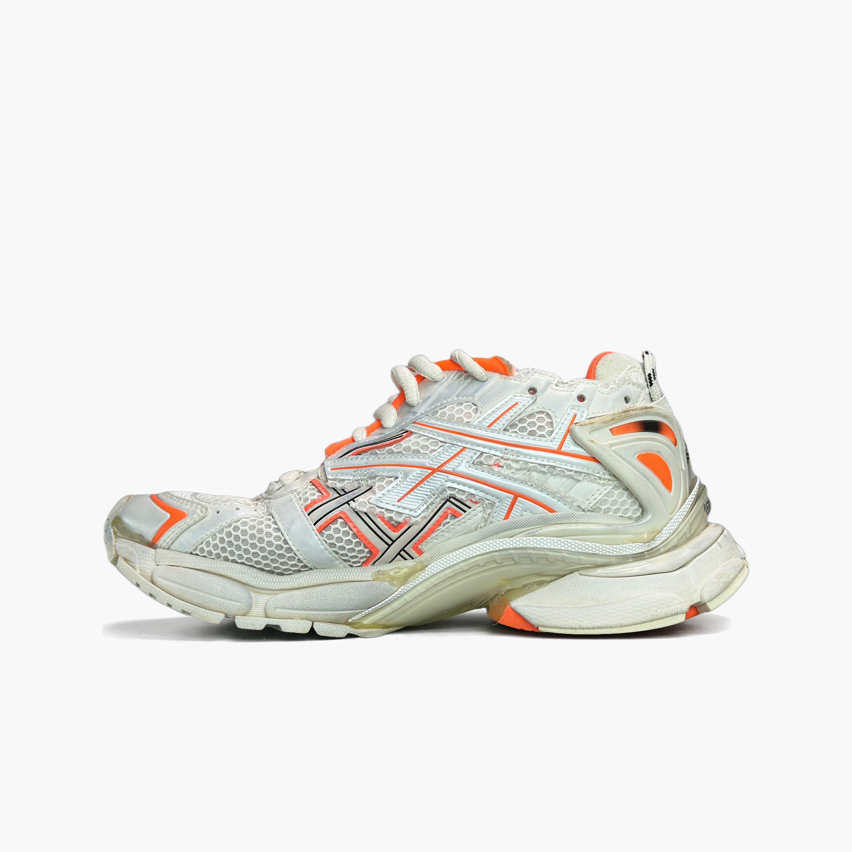 Balenciaga Balenciaga White Orange Runner Sneakers 41 Size US 8 / EU 41 - 4 Thumbnail